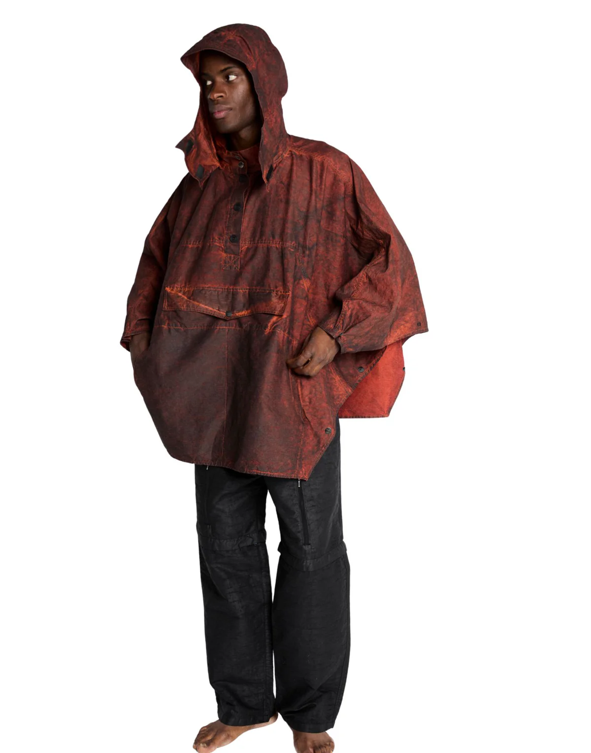 Resin Finished Hemp Garment Dyed Workwear Cape