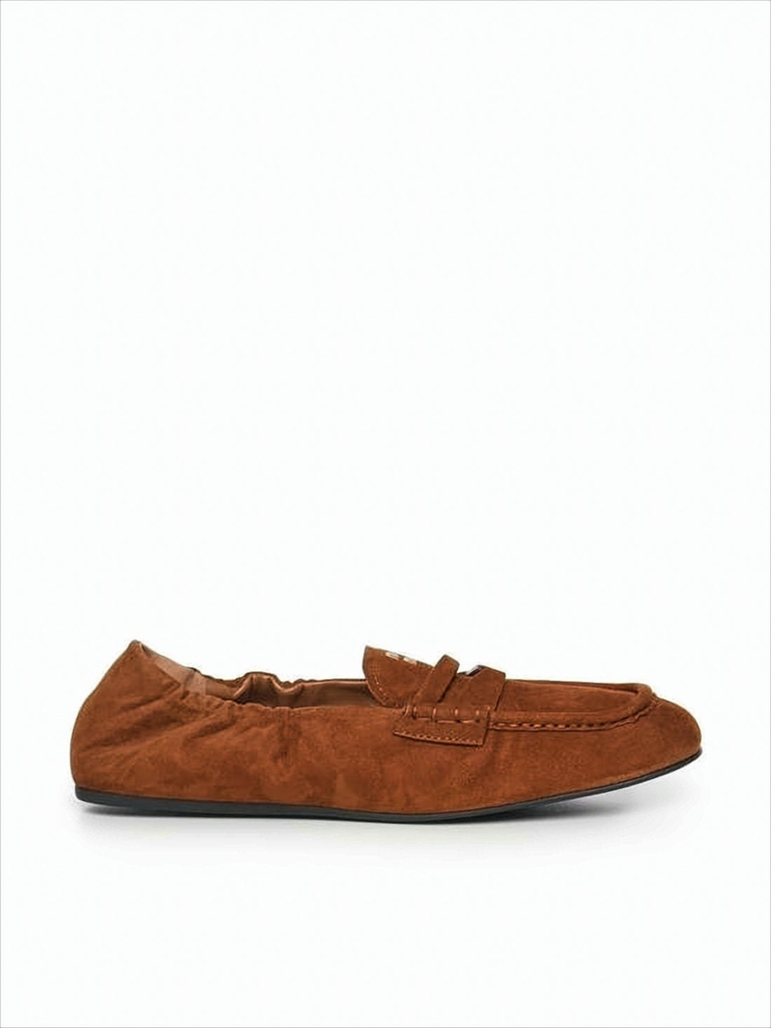 Brown Suede Lambskin Leather Loafers