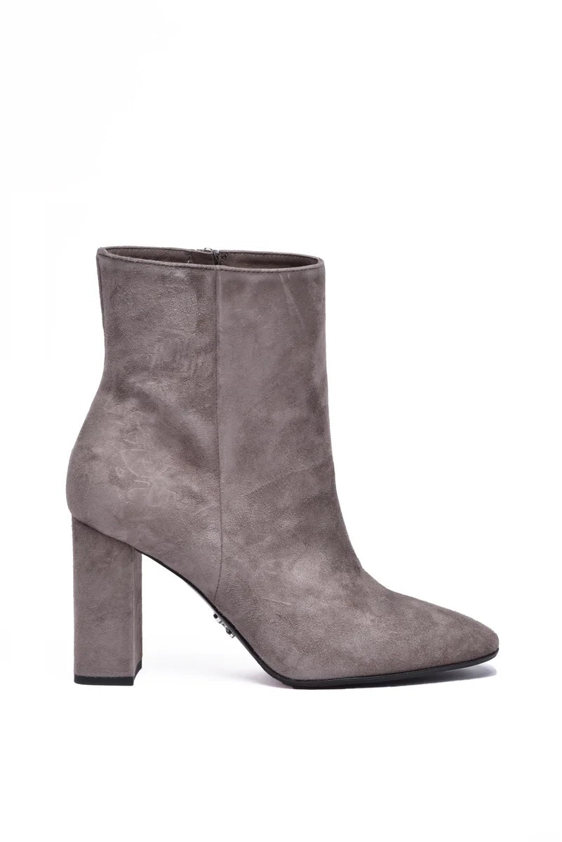 Suede Ankle Boot - Grey