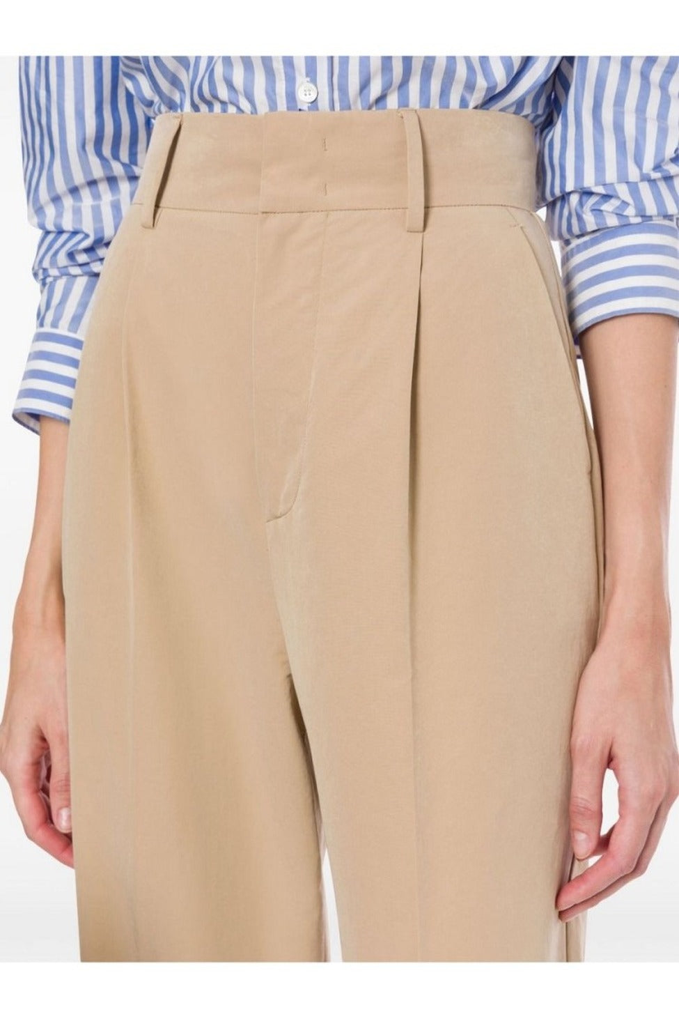 High-Waisted Tailored Trousers With Wide Legs