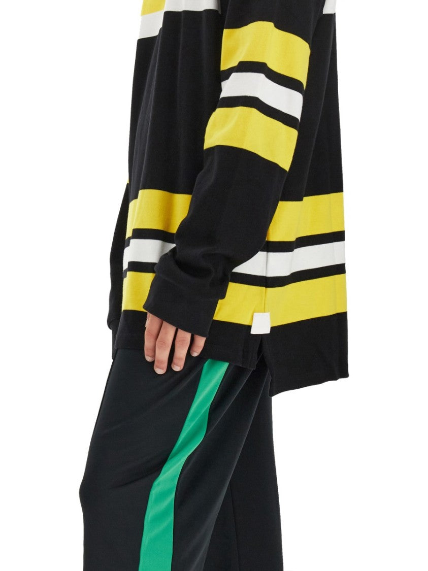 Polo Shirt With Stripe Pattern