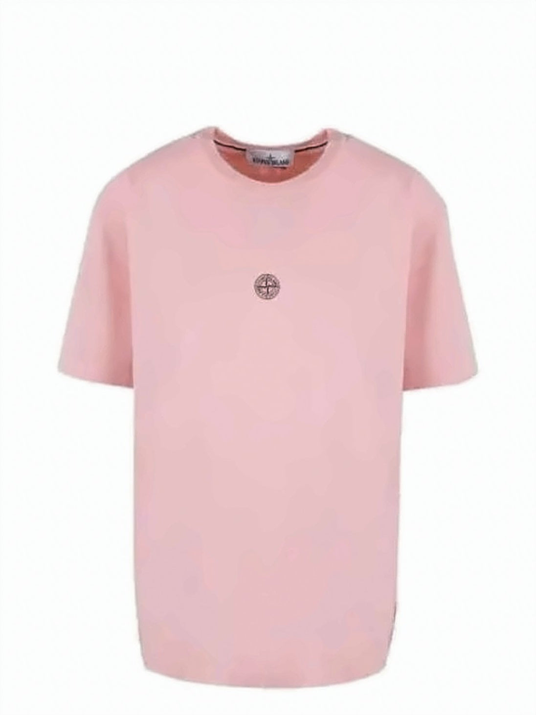 Short-Sleeved T-Shirt with Subtle Logo Emblem