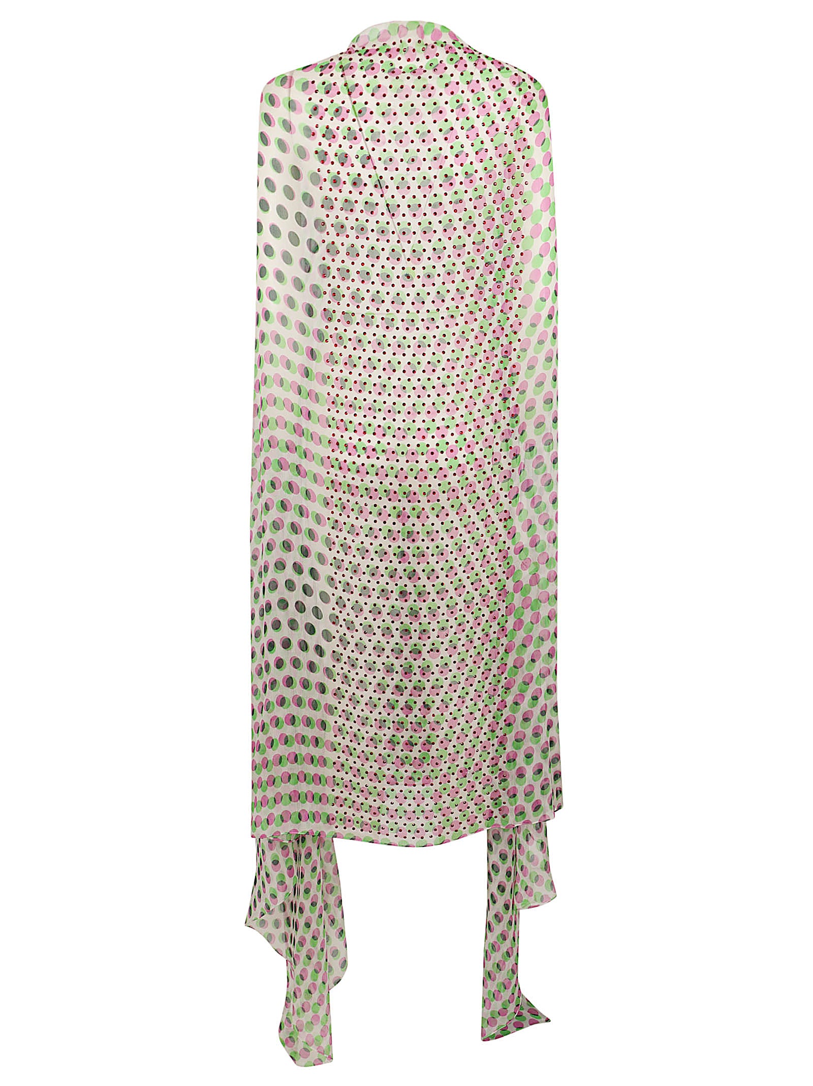 Silk Dress with Asymmetrical Hemline