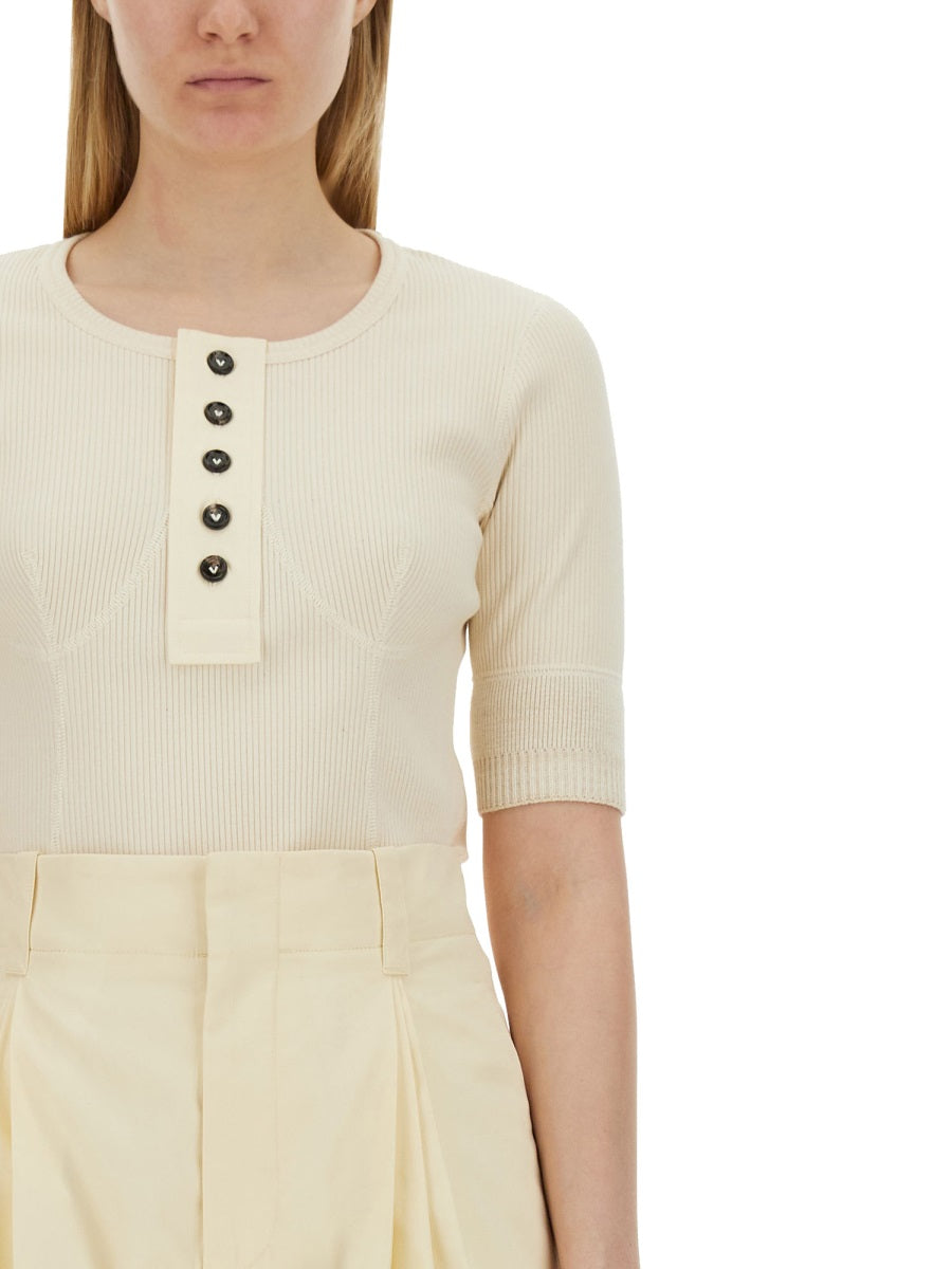 Fitted Jersey T-Shirt in Soft Cotton Blend