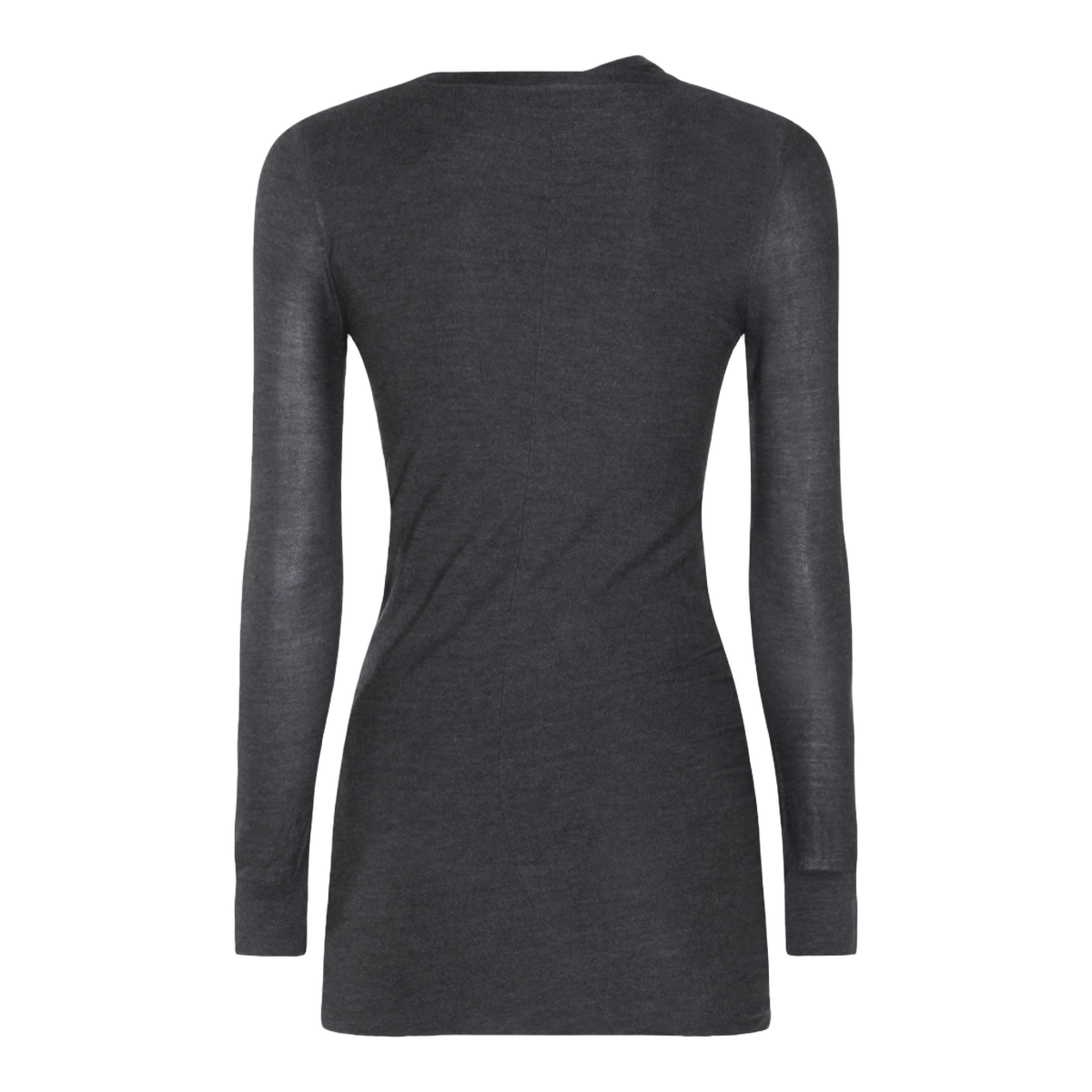 Fitted Black Mini Dress with Scalloped Hem