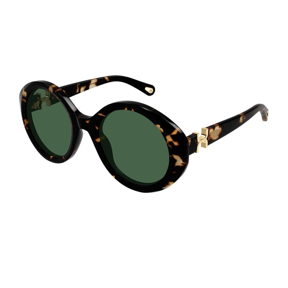 Ch0332S Marcie-Linea Chloé Round Dark Havana Acetate Sunglasses