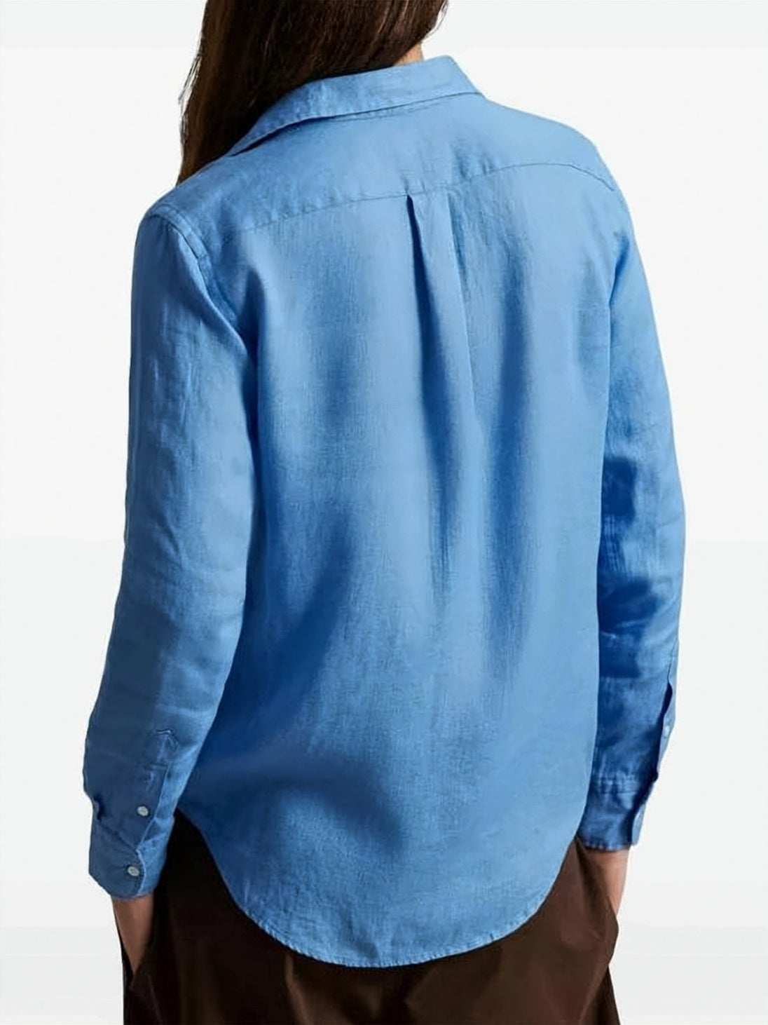 Light Blue Relaxed Fit Linen Shirt