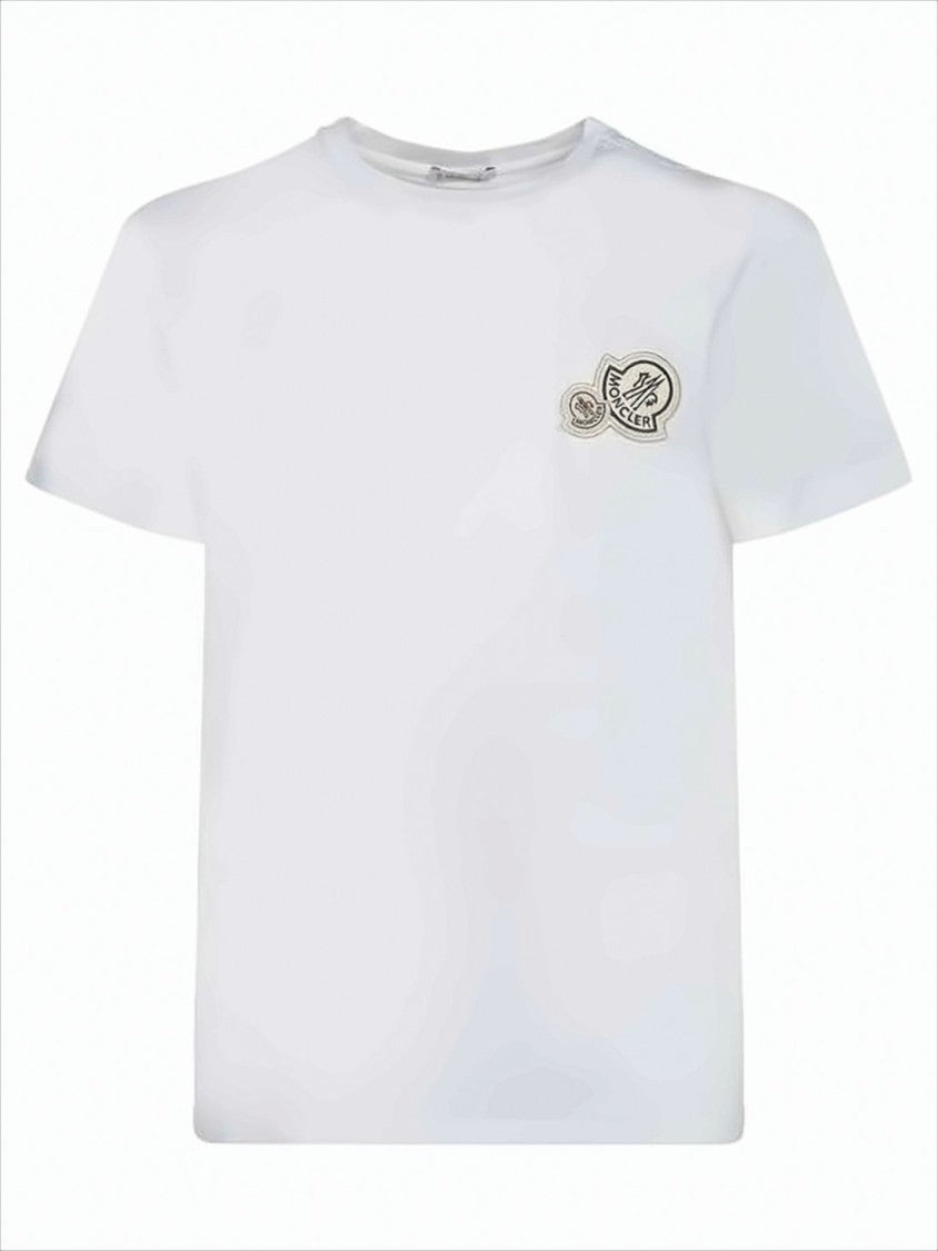 Short-Sleeve Cotton T-Shirt with Embroidered Patch