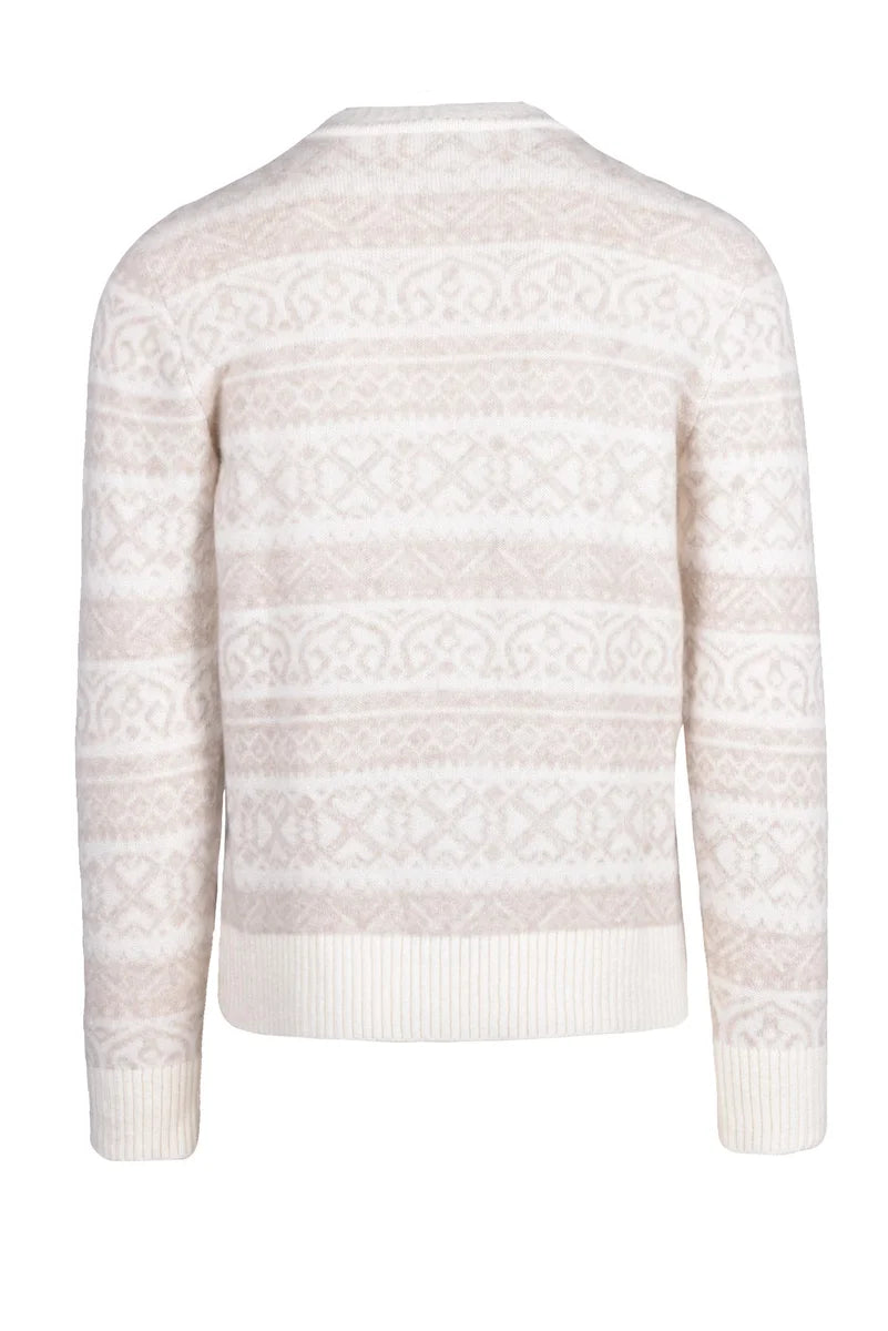 Crewneck Sweater Cashmere Silk - Cream/Beige