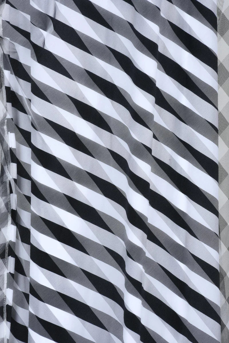 Pausa Dress - Black/White