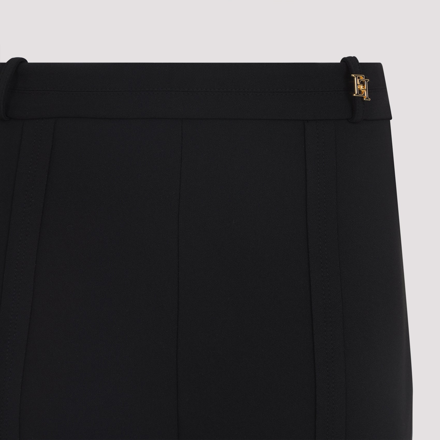 Fitted Flared Trousers with High Waist