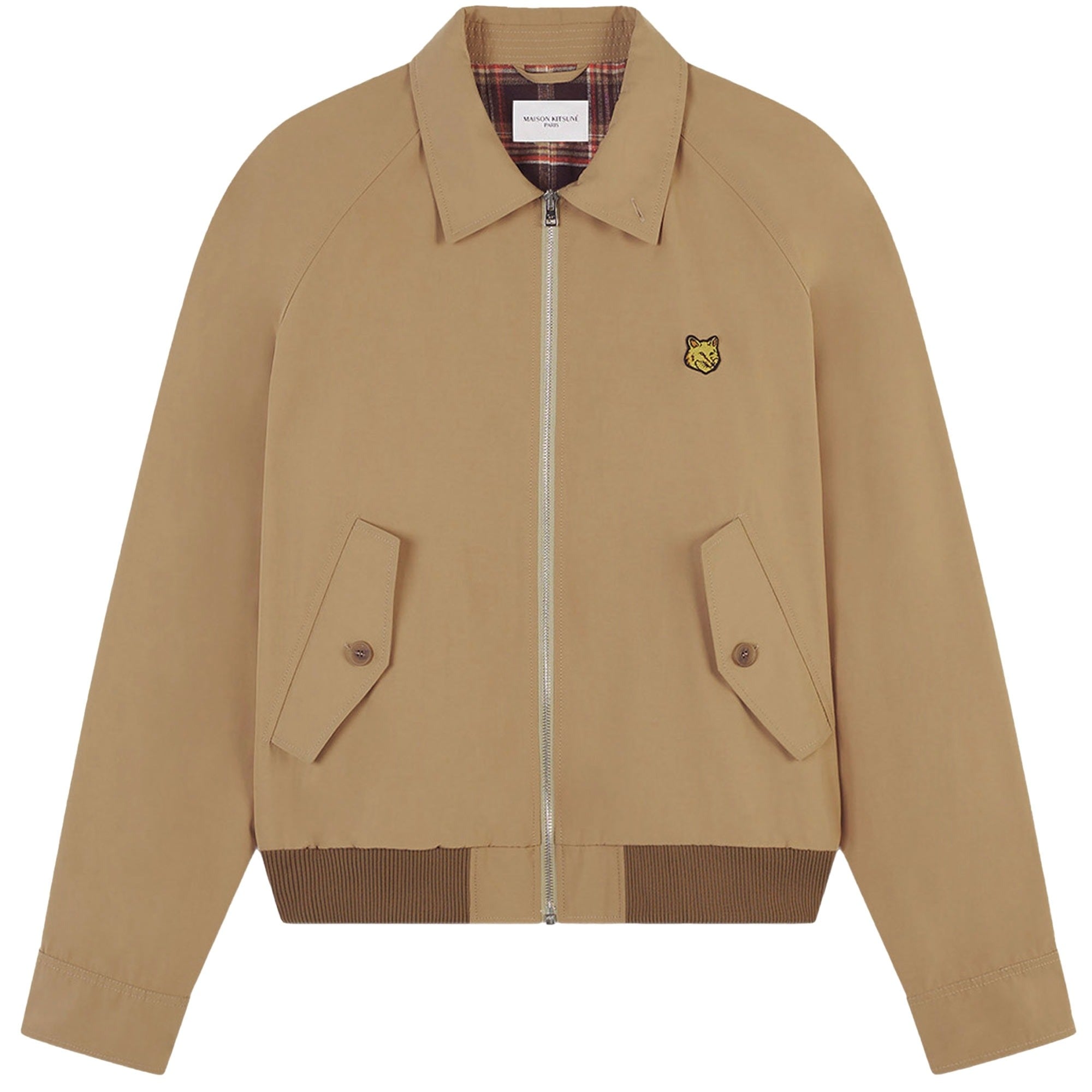 Relaxed Fit Bomber Jacket With Embroidered Logo