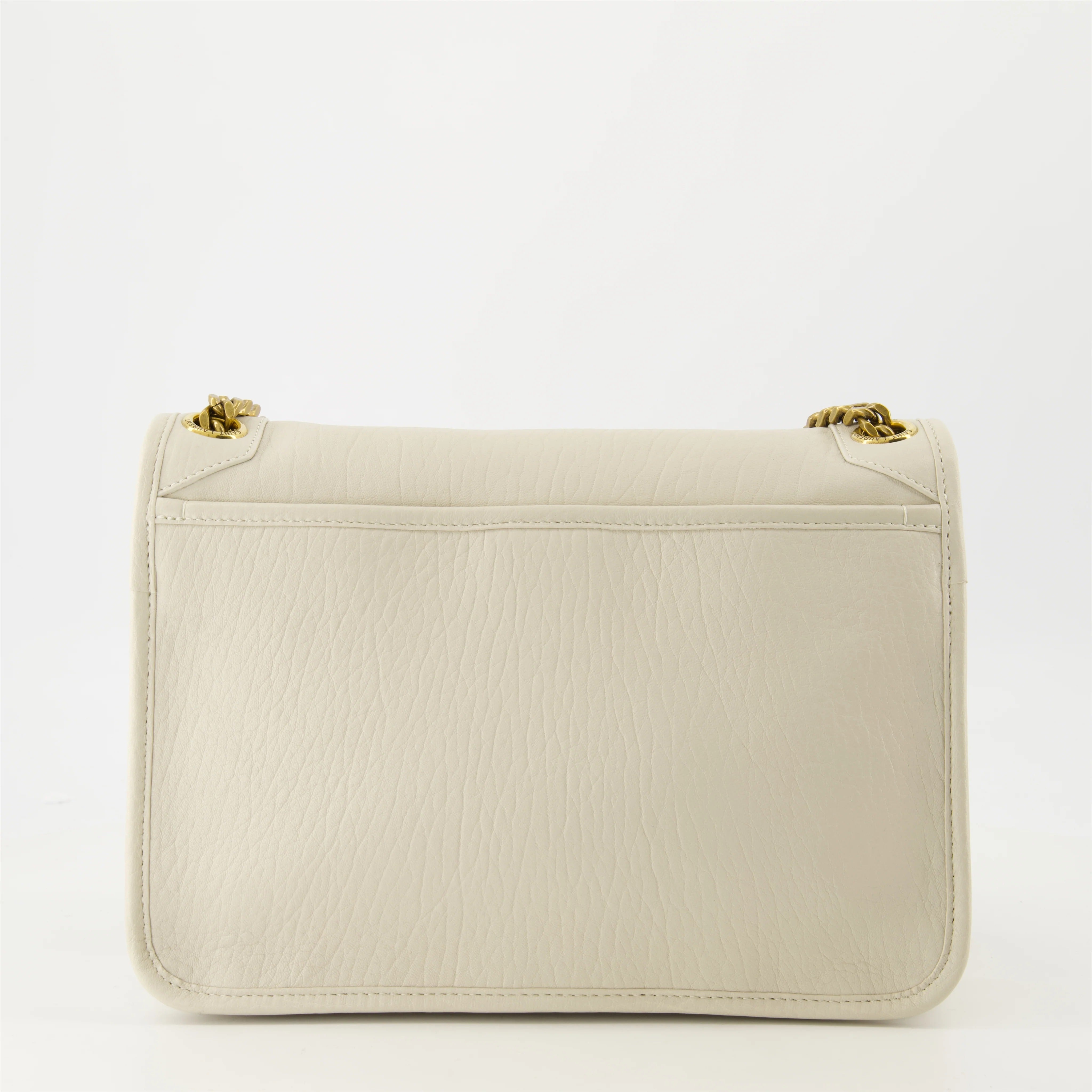 Structured Lambskin Leather Crossbody Bag