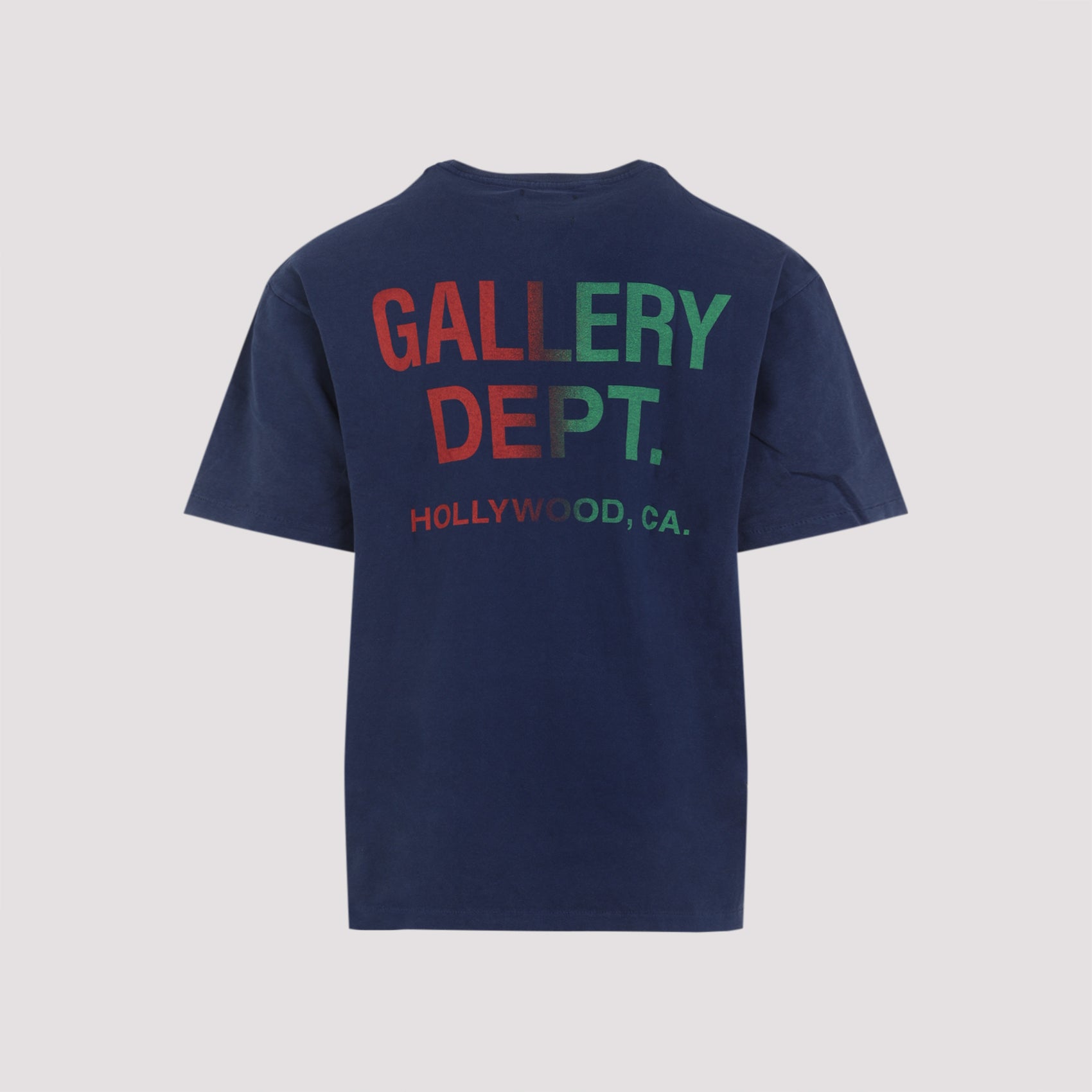 Contemporary Navy Blue Cotton T-shirt