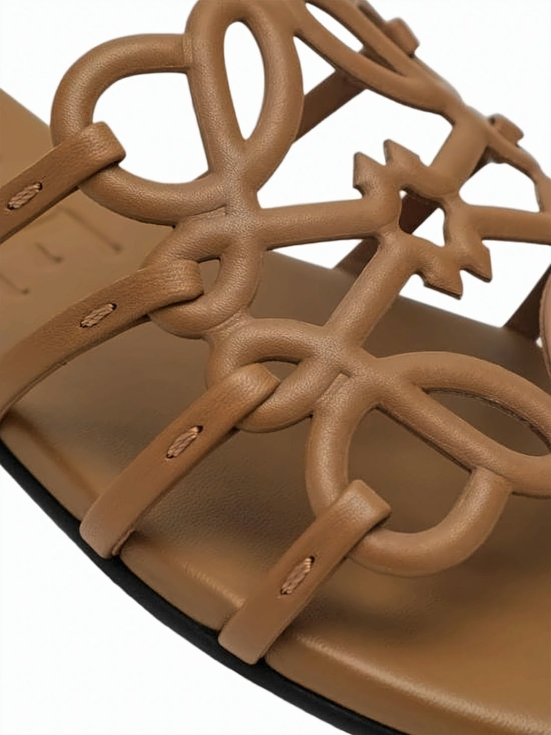 Intricately Woven Calf Leather Slip-On Mules