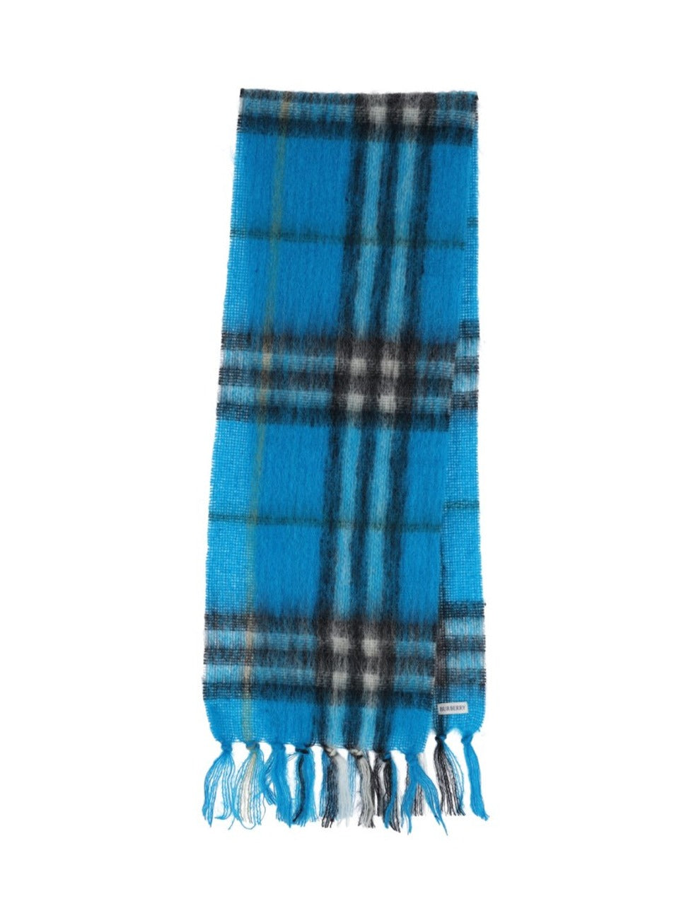 "Check" Scarf – Blue