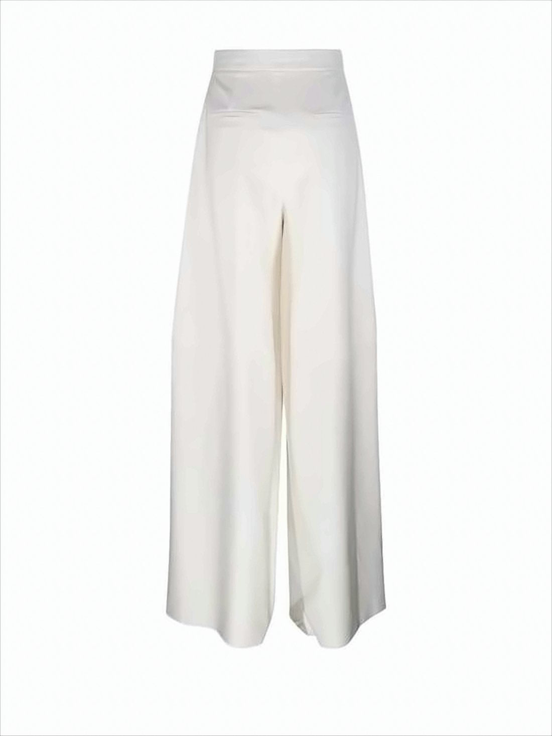 Wide-Leg Suit Pants with High Waist