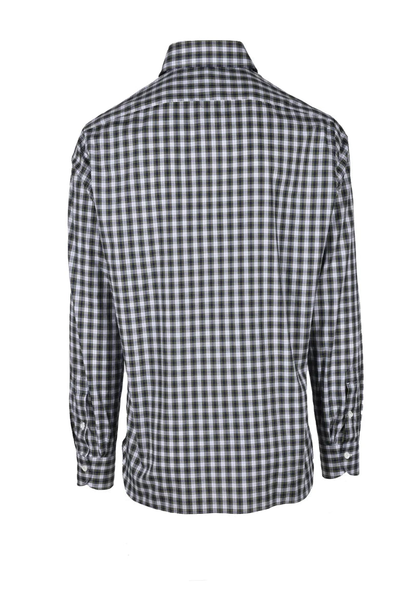 Checkered Tailored Shirt in Lightweight Cotton