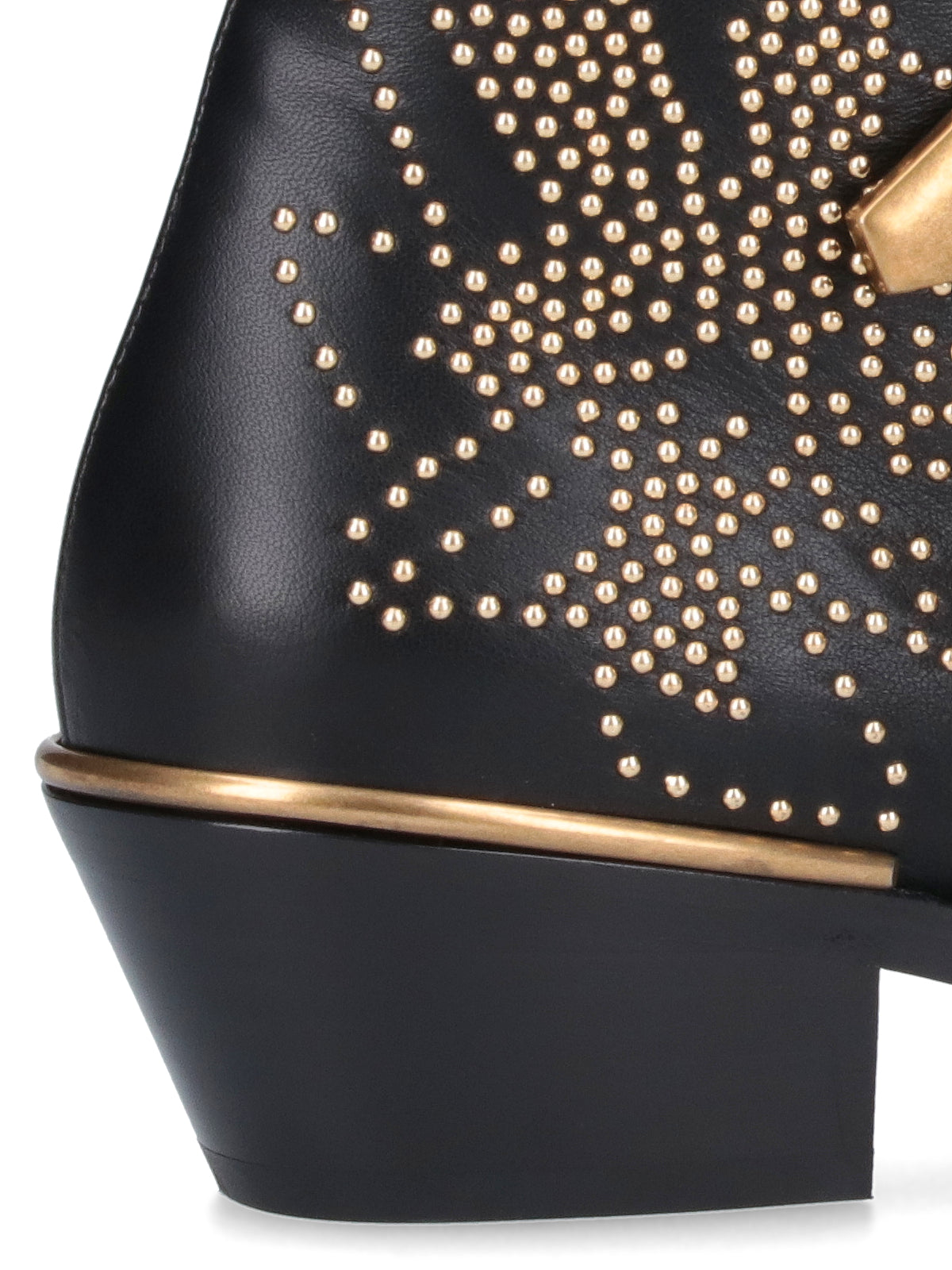 Black Nappa Leather Ankle Boots