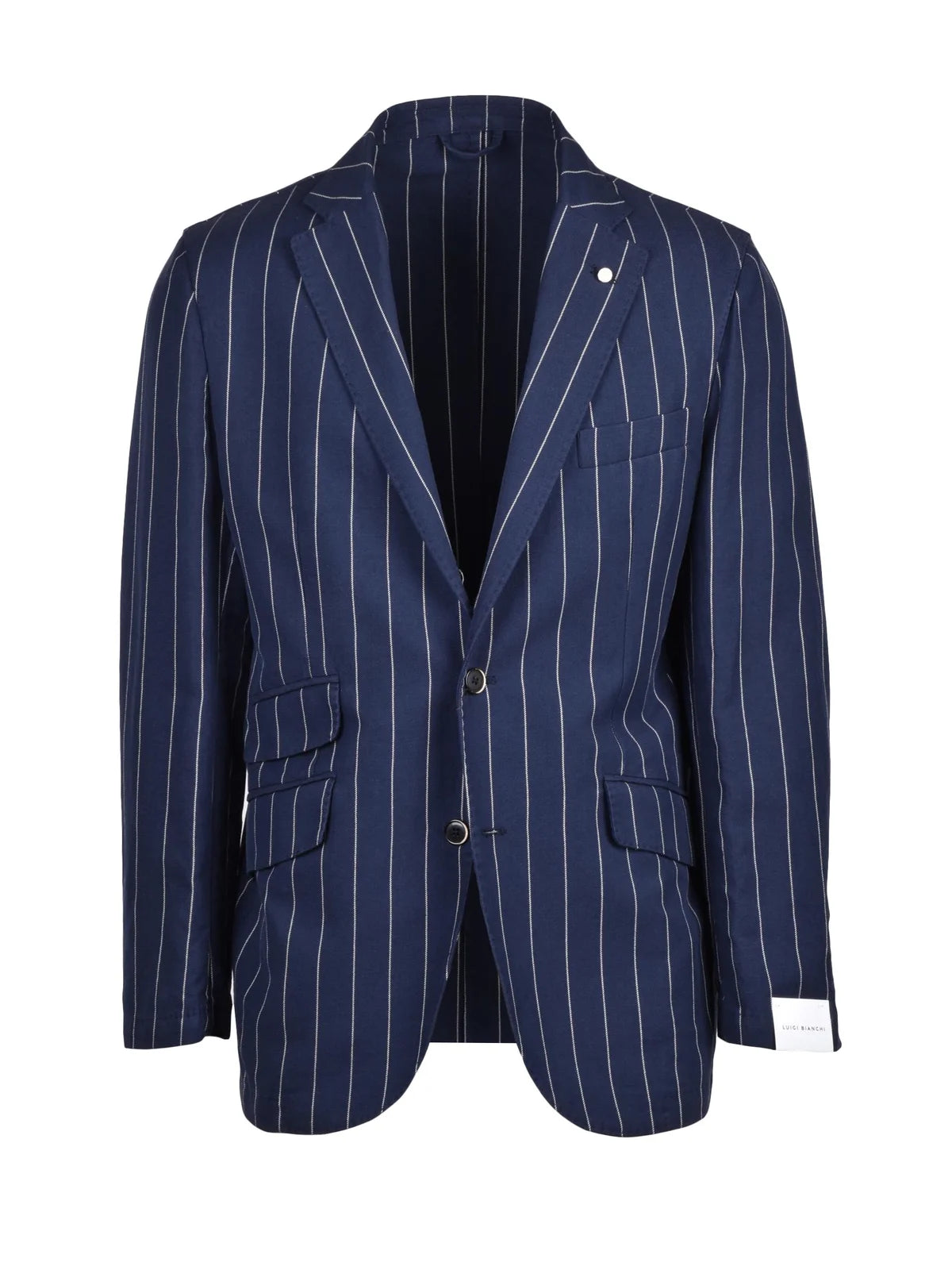 Round Jacket Linen/Cotton - Blue