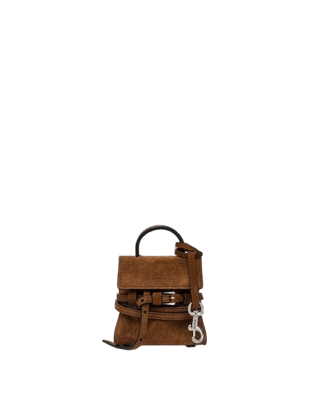 Compact Brown Calf Leather Tote Bag