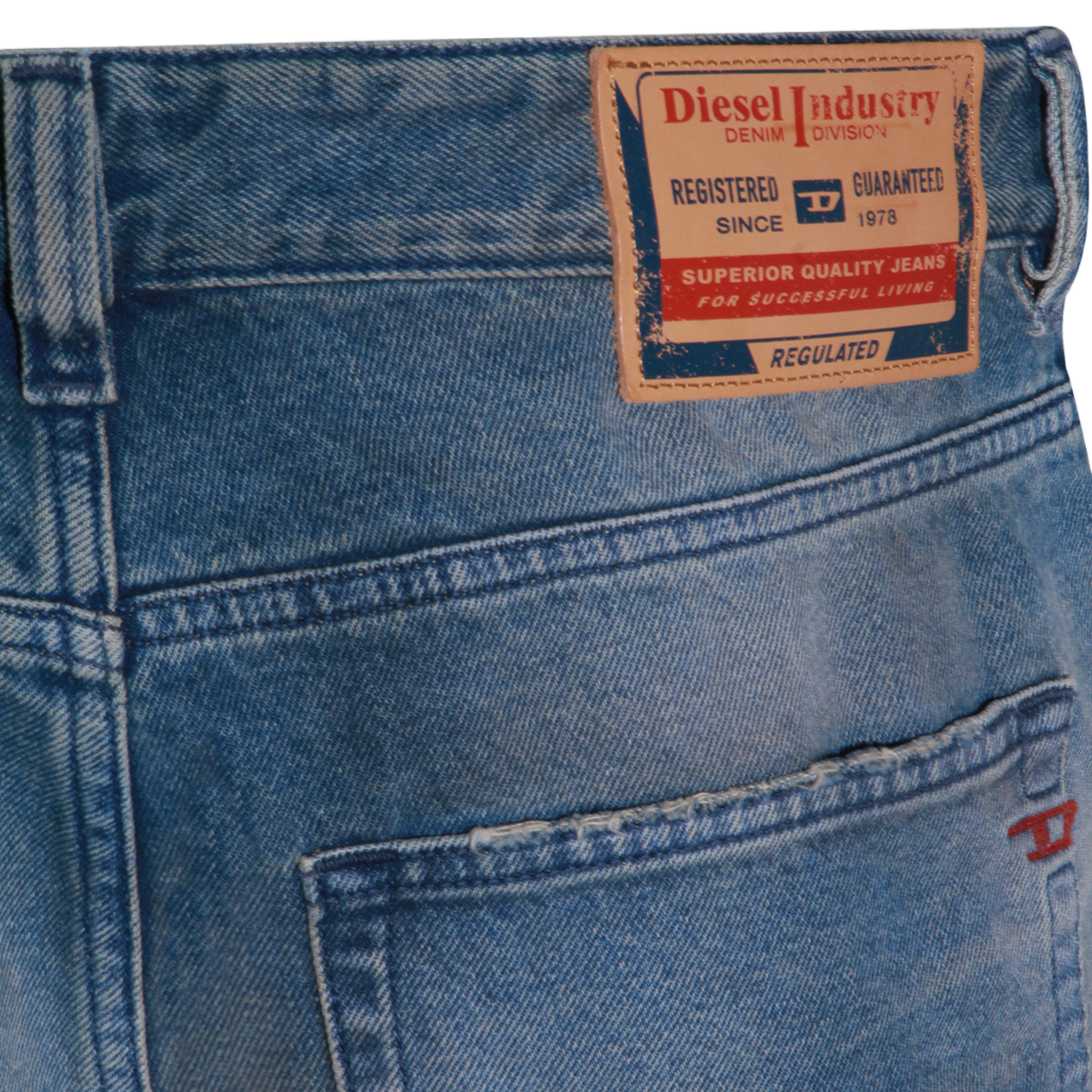 Classic Straight-Leg Jeans With Vintage Wash