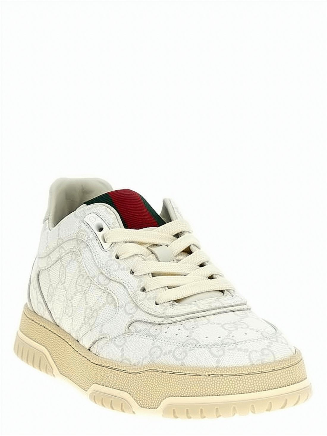 Canvas Sneakers with Monogram Pattern