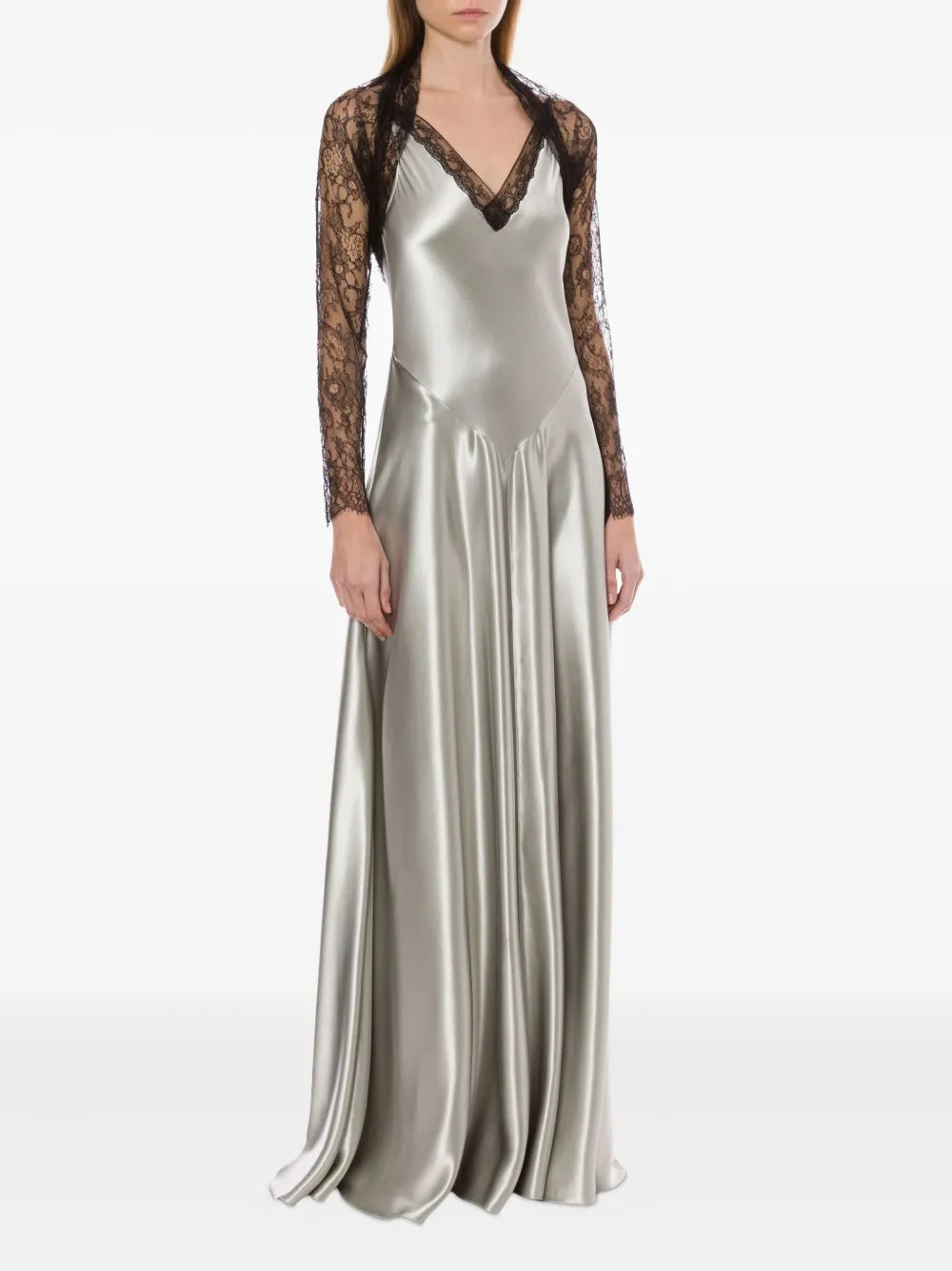 Flowing Silhouette Dress with Delicate Draping