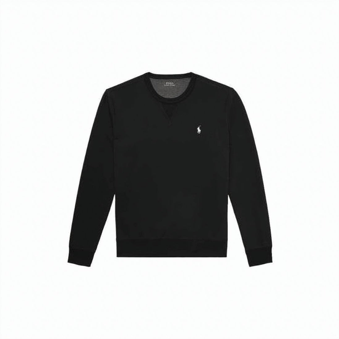 Long-Sleeve Crewneck Shirt With Ribbed Cuffs