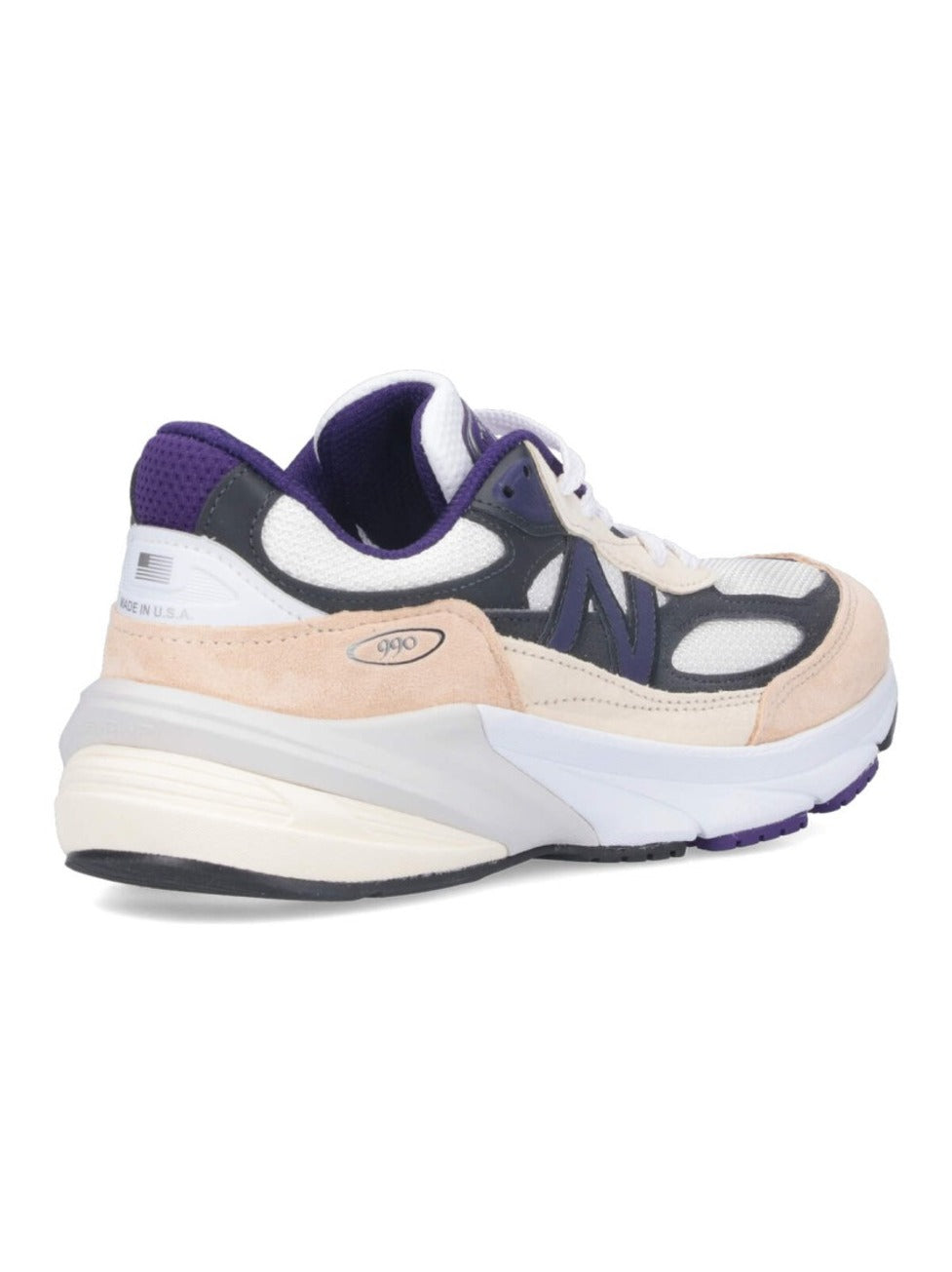 990V6 Sneakers In Suede And Multicolor Mesh