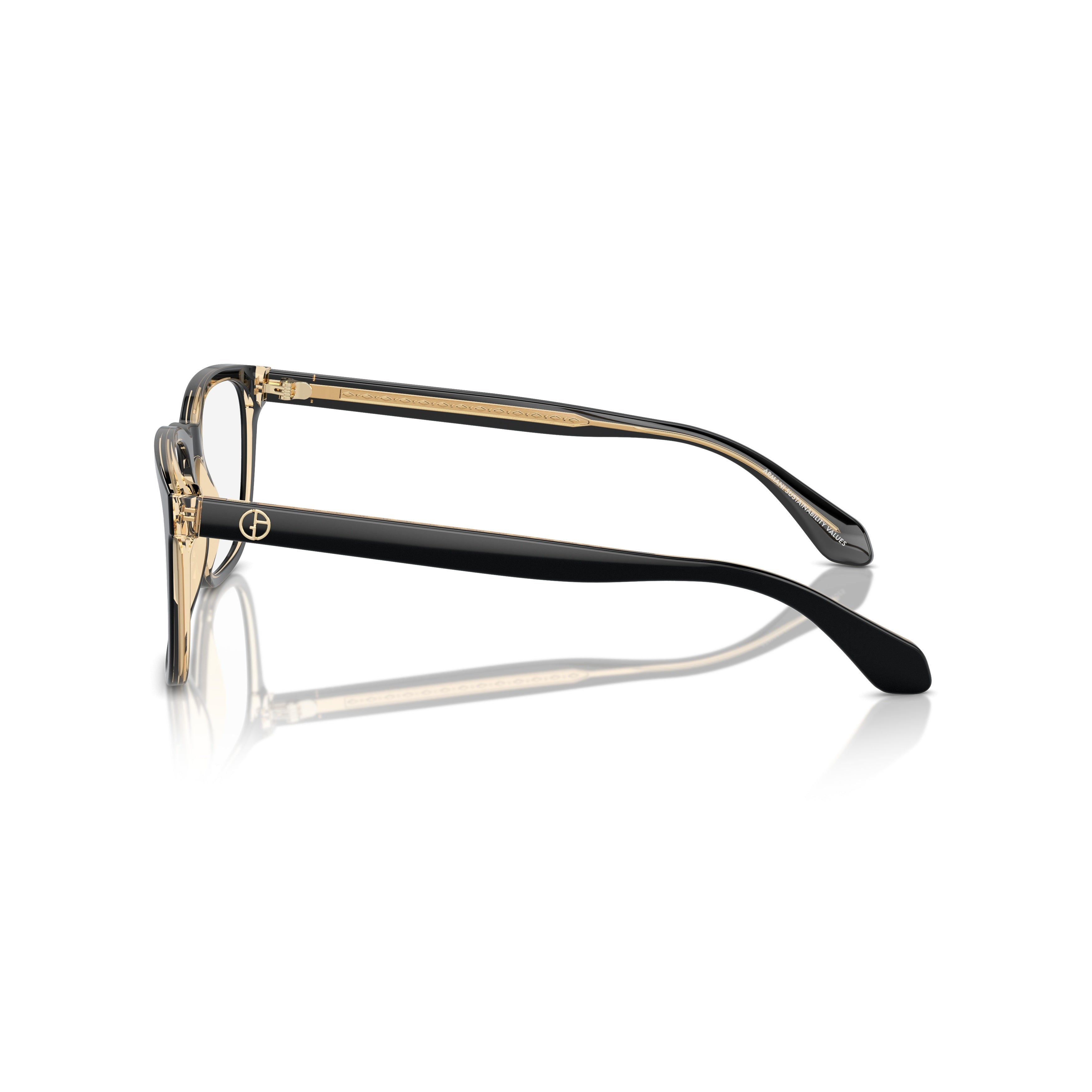 0ar7255 Rectangular Eyeglasses with Bold Acetate Frame