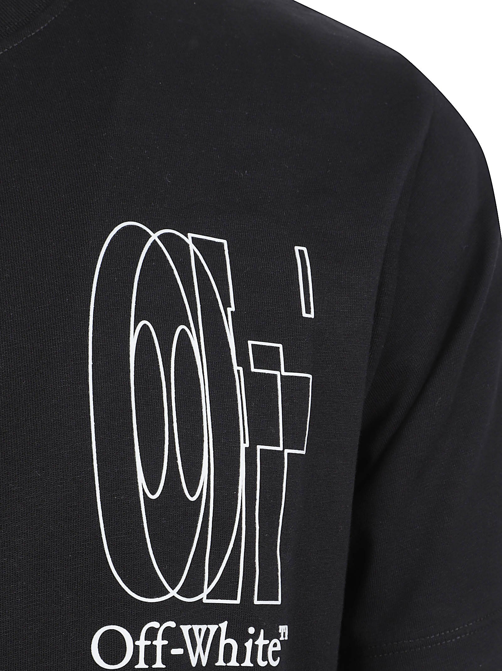 Graphic Black T-Shirt with Intricate Line Design