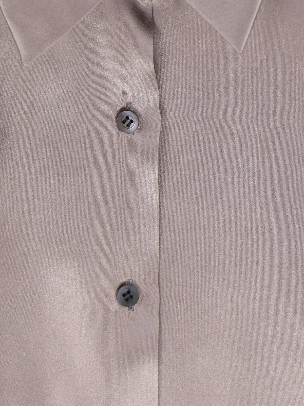 Taupe Loose-Fitting Classic Collar Shirt