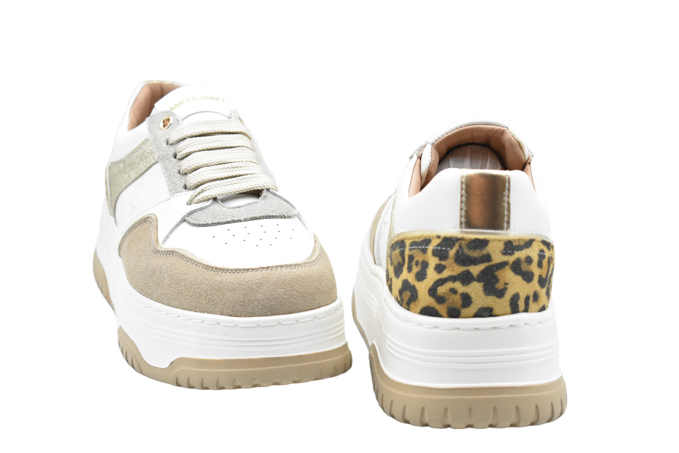 Platform Sneakers With Leopard Print