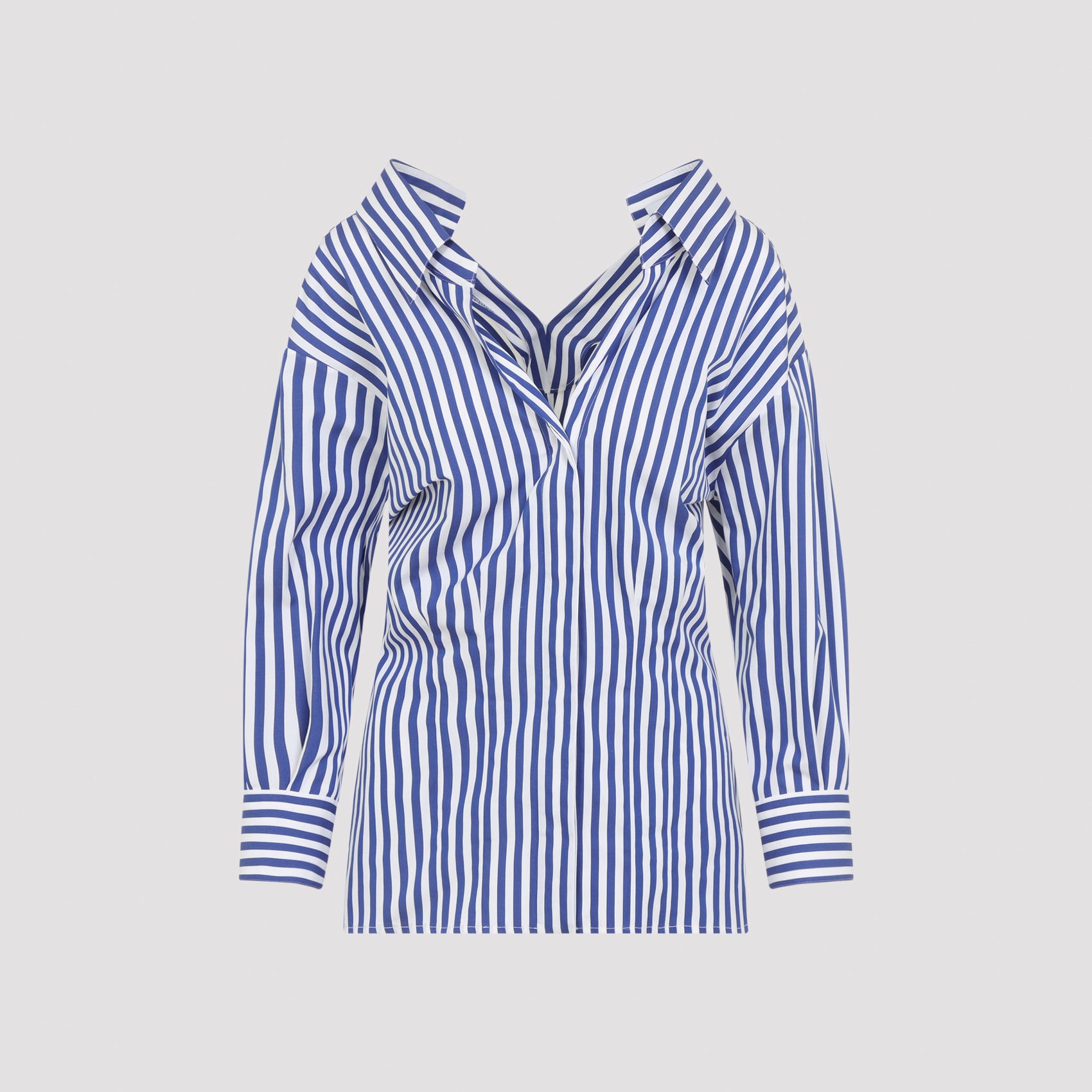 Vertical Stripe Long-Sleeved Top