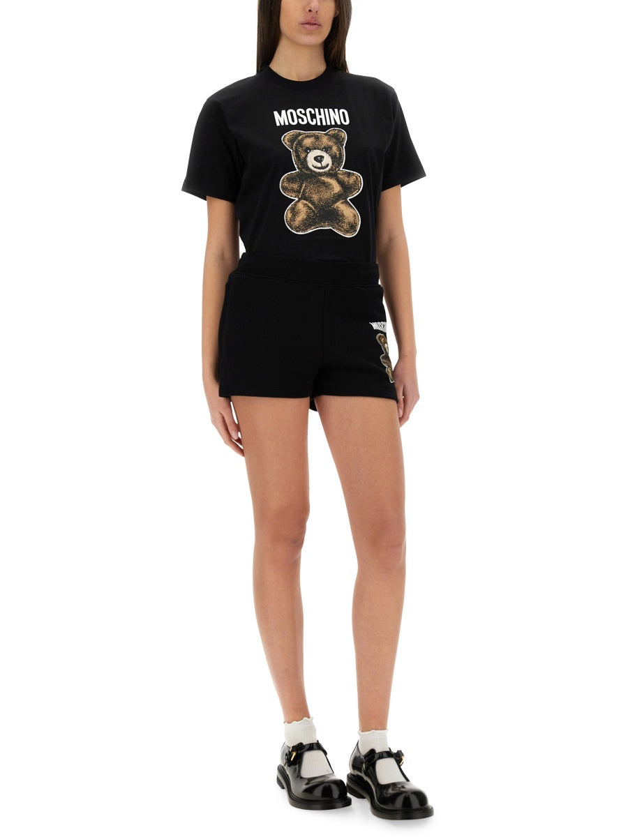 Playful Teddy Bear Graphic T-Shirt