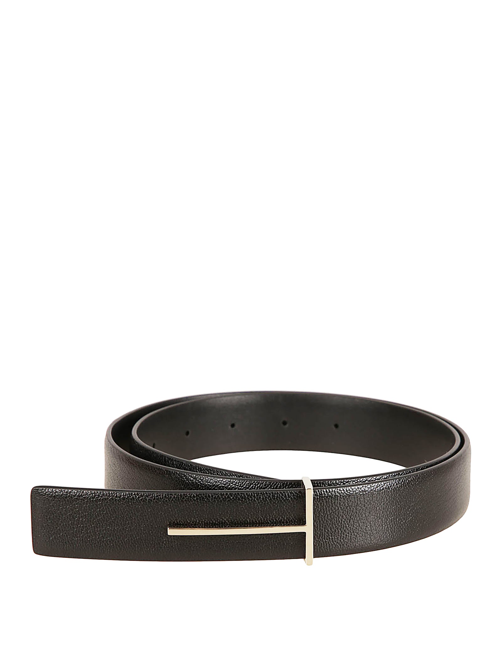 Reversible Black Goatskin Belt