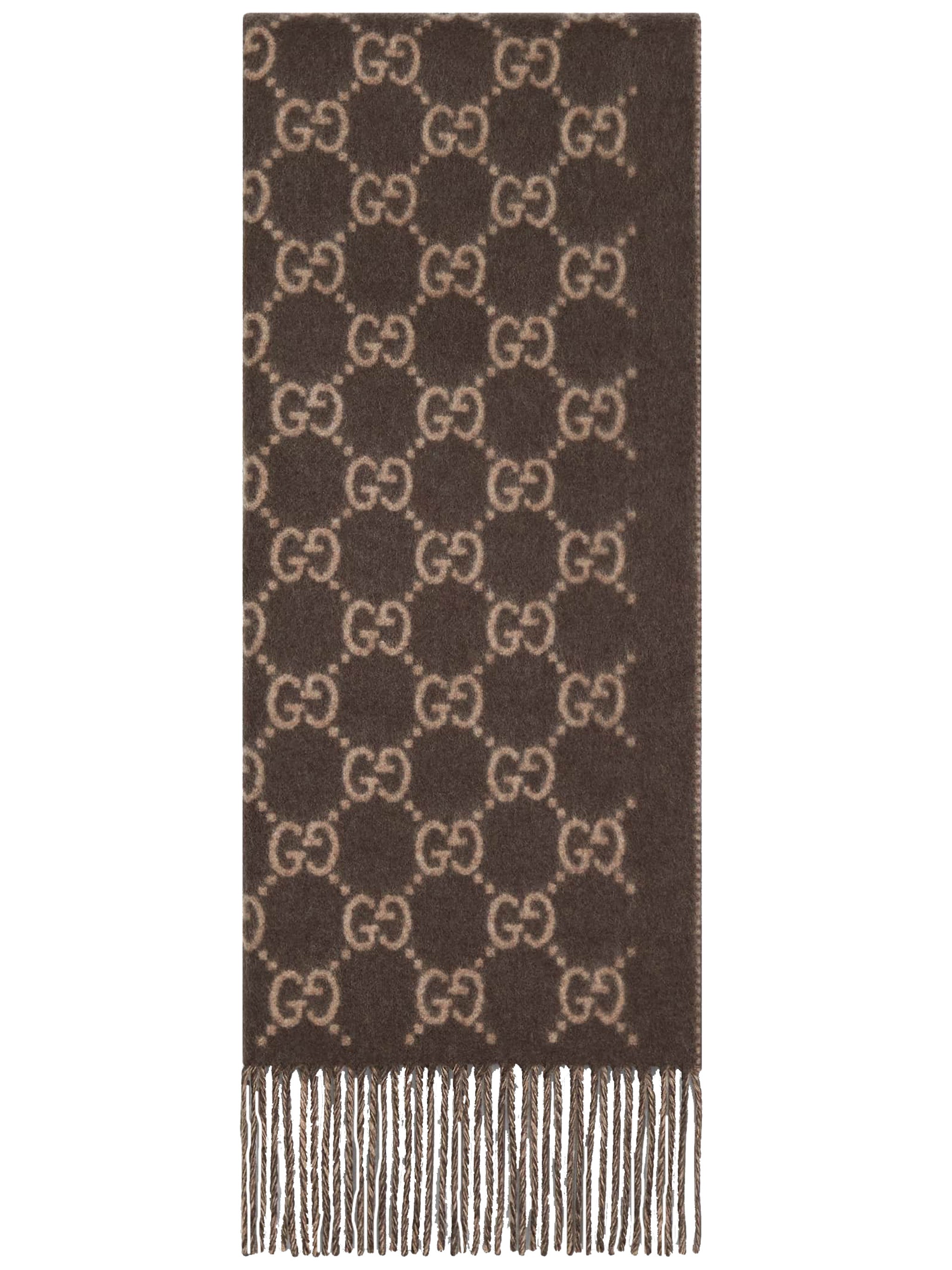 Grey New Canvy Reversible Monogram Scarf