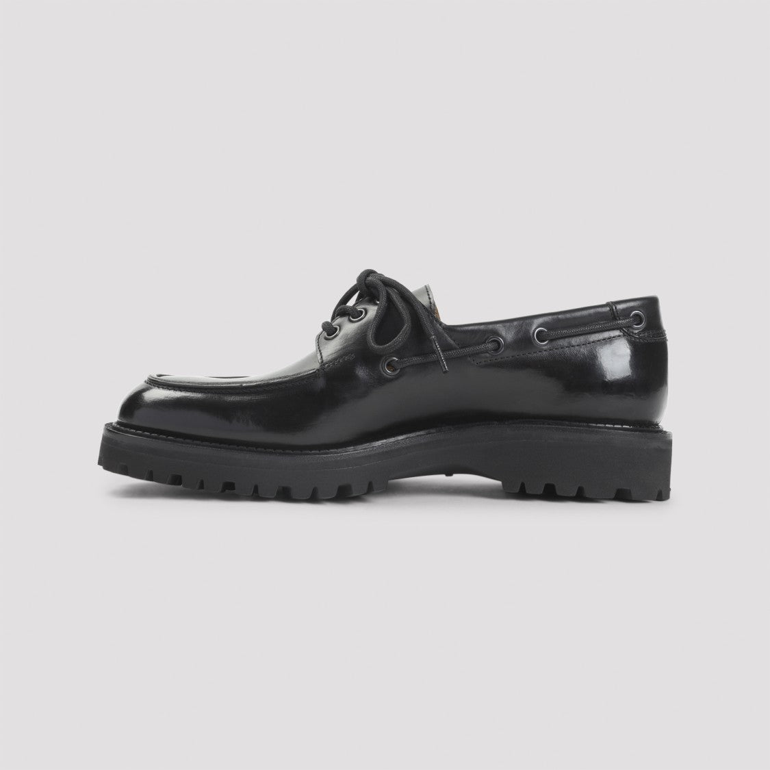 Polished Calf Leather Lace-Up Shoes