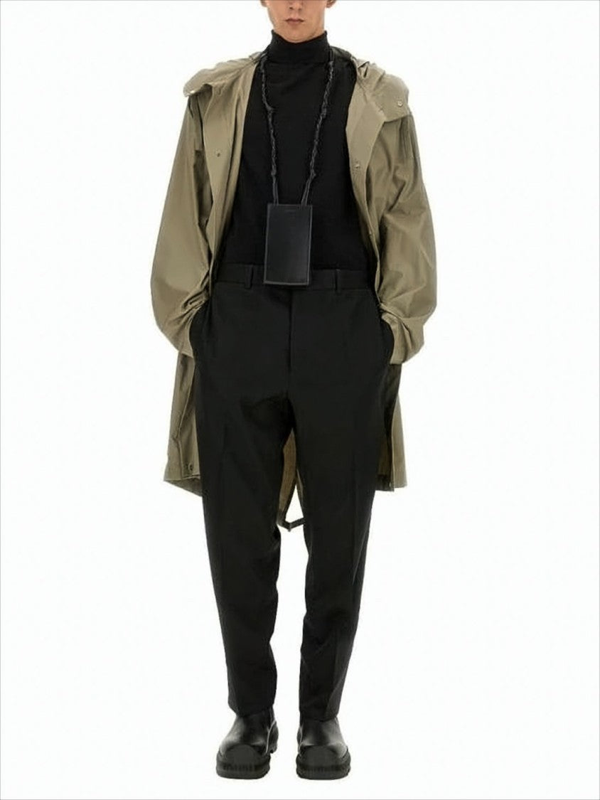 Hooded Casual Jacket with Flared Silhouette