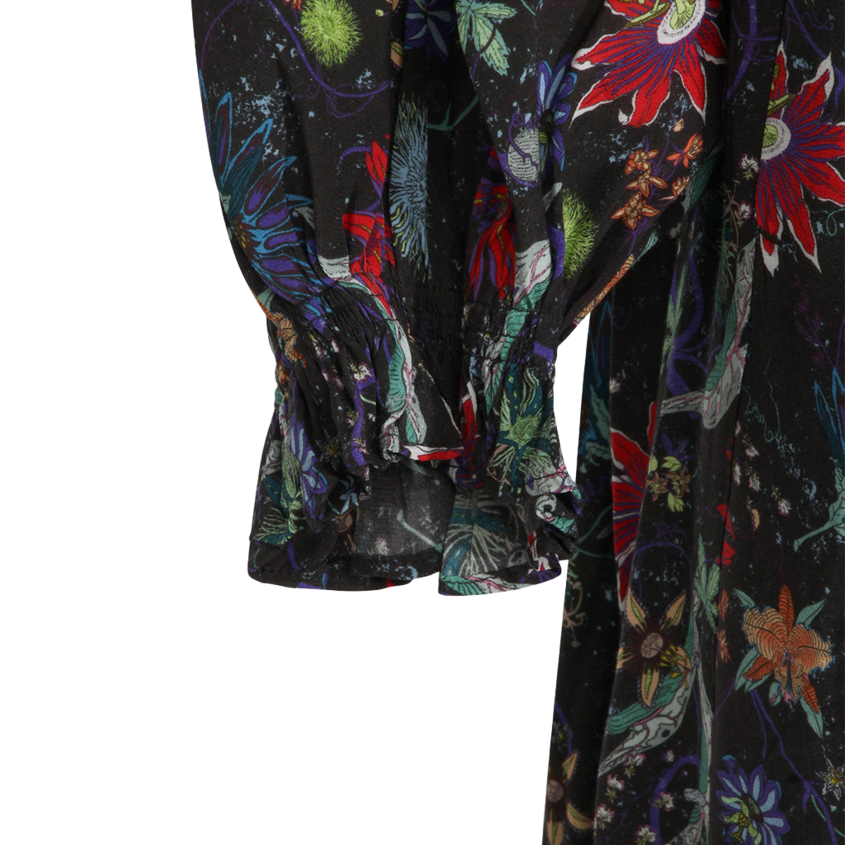 Intricately Floral Printed Maxi Dress