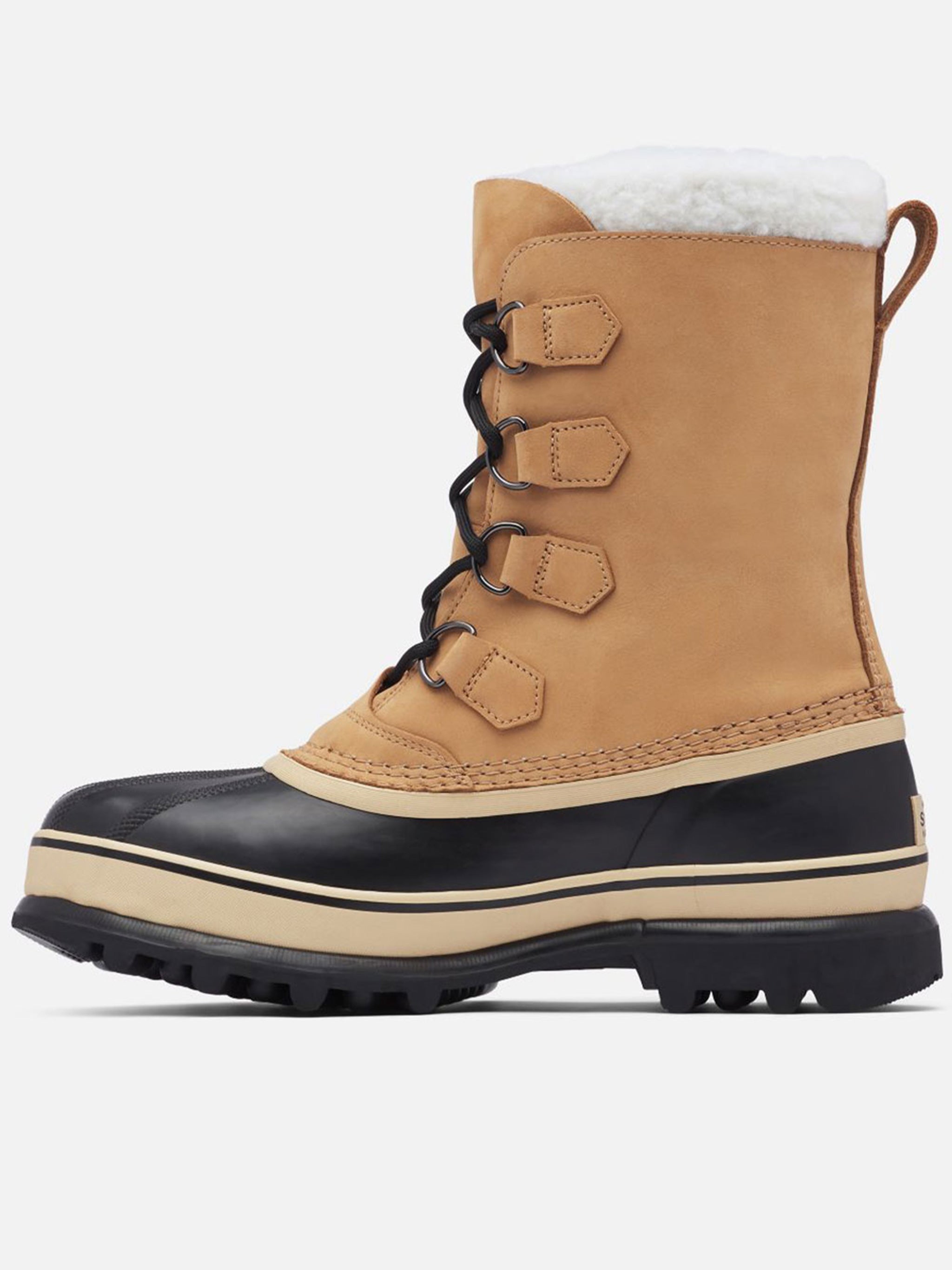 Tan Caribou Two-Tone Winter Ski Boots