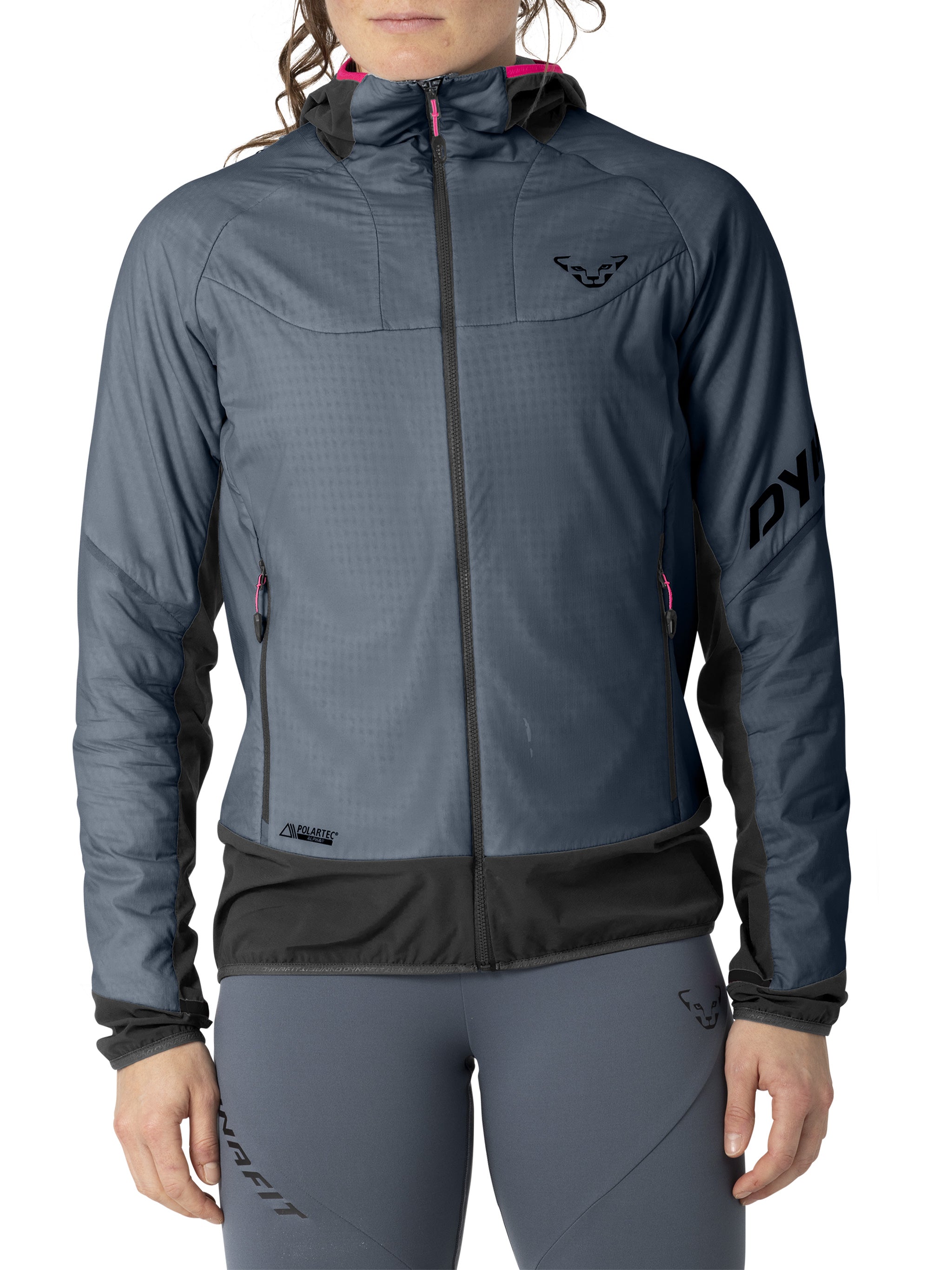Mezzalama Ptc Alpha Grey/Pink Hooded Jacket