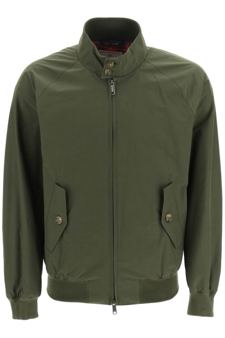 Classic Green Jacket with Stand Collar