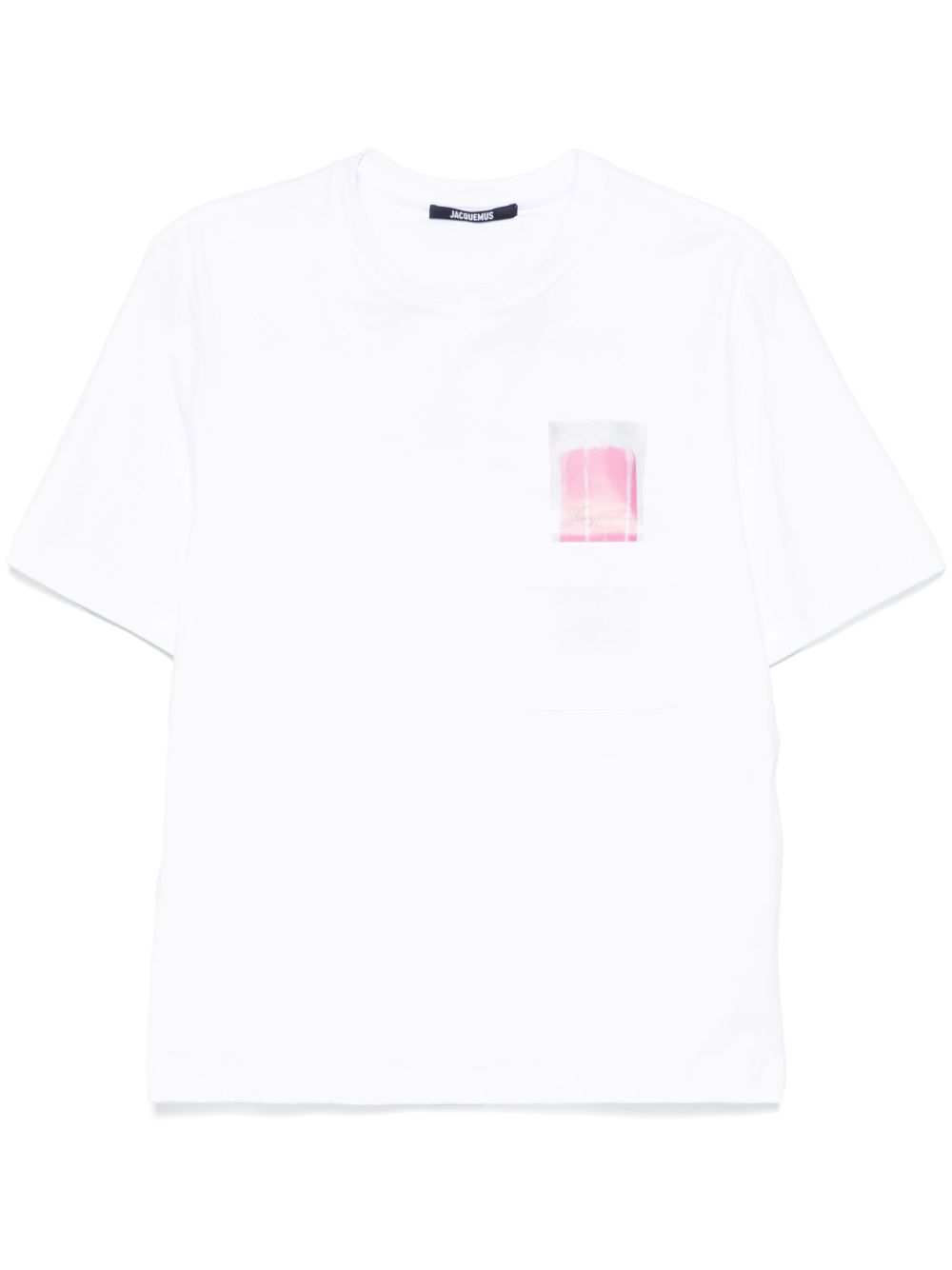 Minimalist White T-Shirt With Logo Detail