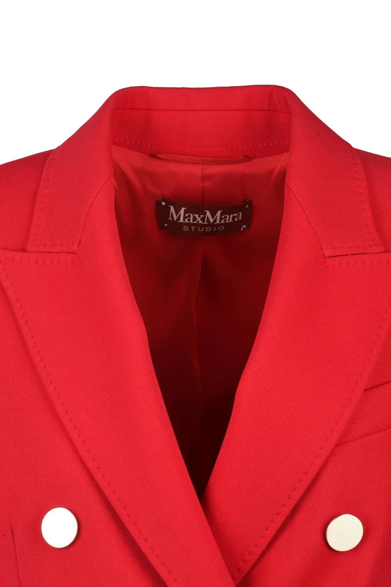 Edicola Double-Breasted Jacket - Red