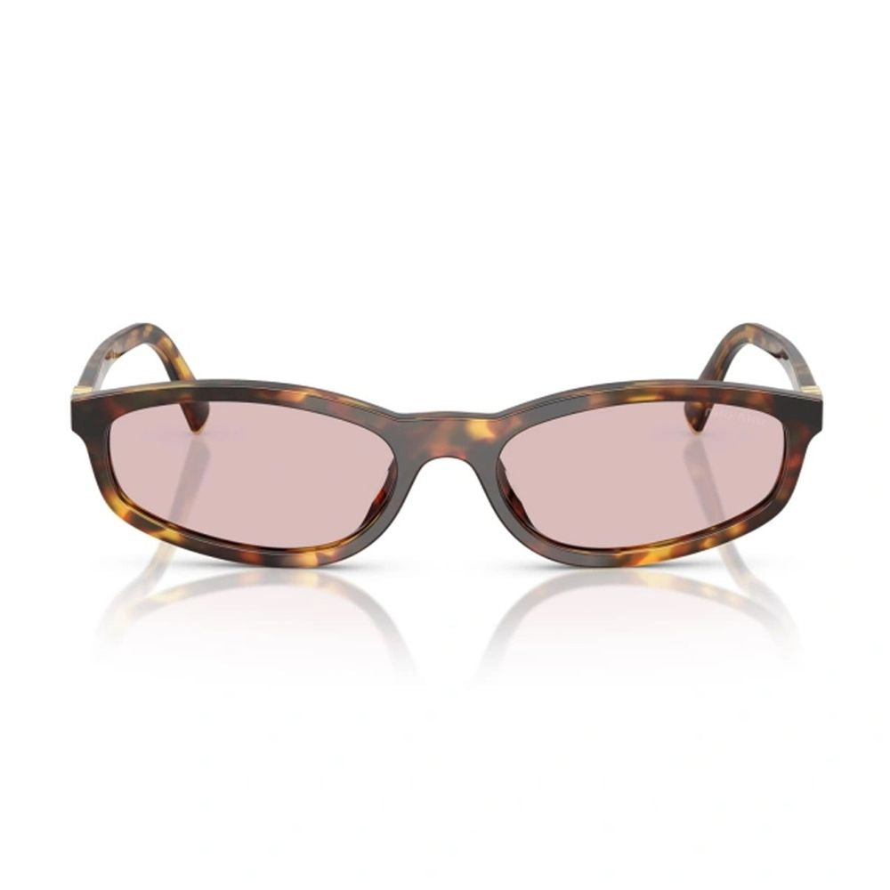 0Mu A06S Geometric Honey Havana Sunglasses