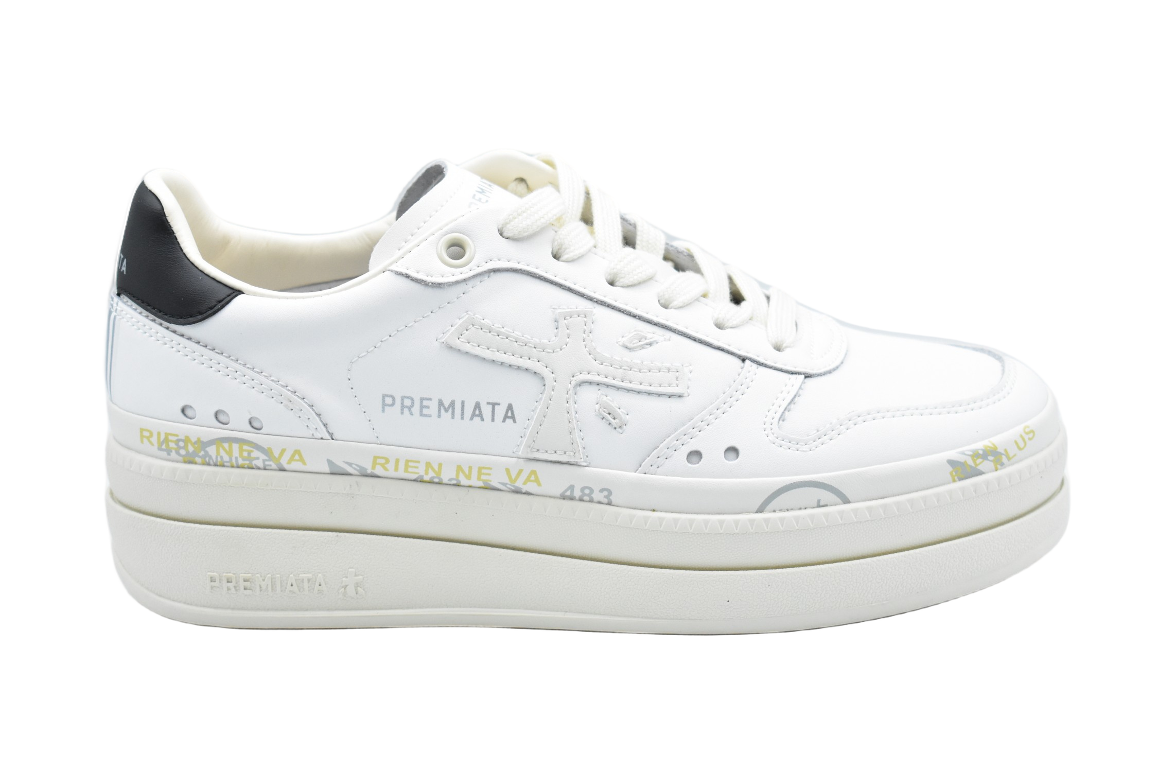 Black And White Platform Sneakers