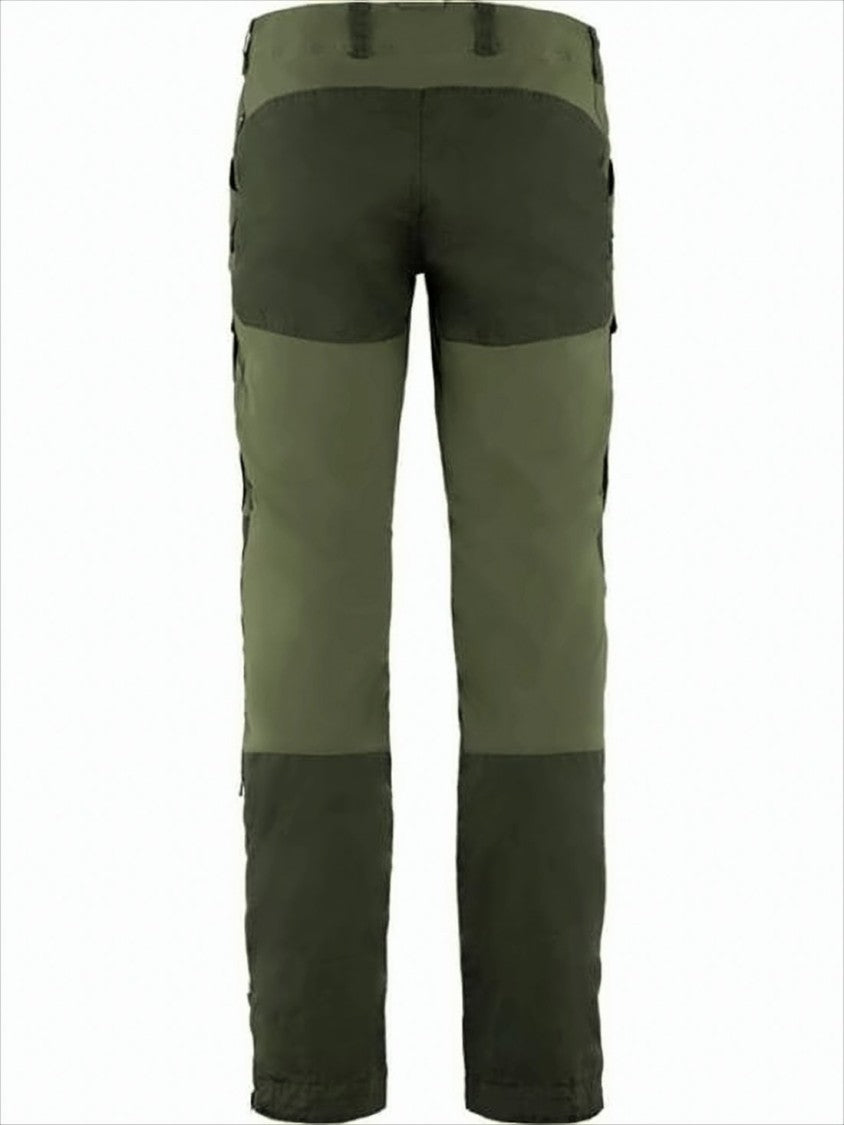 Two-Tone Straight Fit Pants With Reinforced Detailing