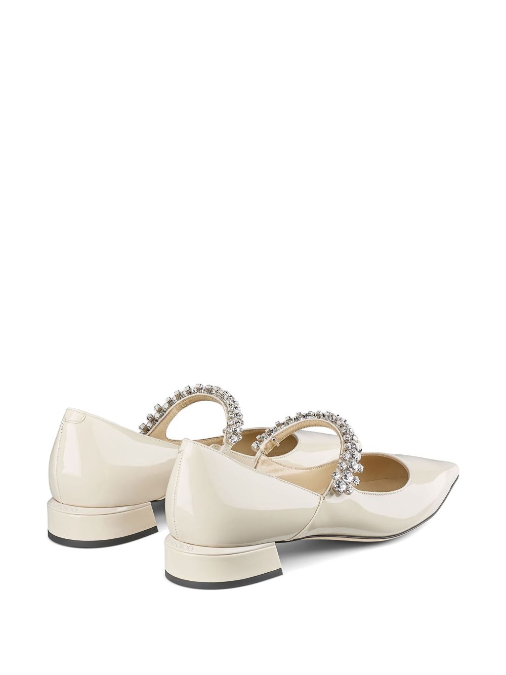 Pointed Toe Flats With Crystal Embellishments